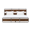 Zest Solid Wood Platform Bed In Dark Oak