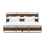 Zest Solid Wood Platform Bed In Dark Oak