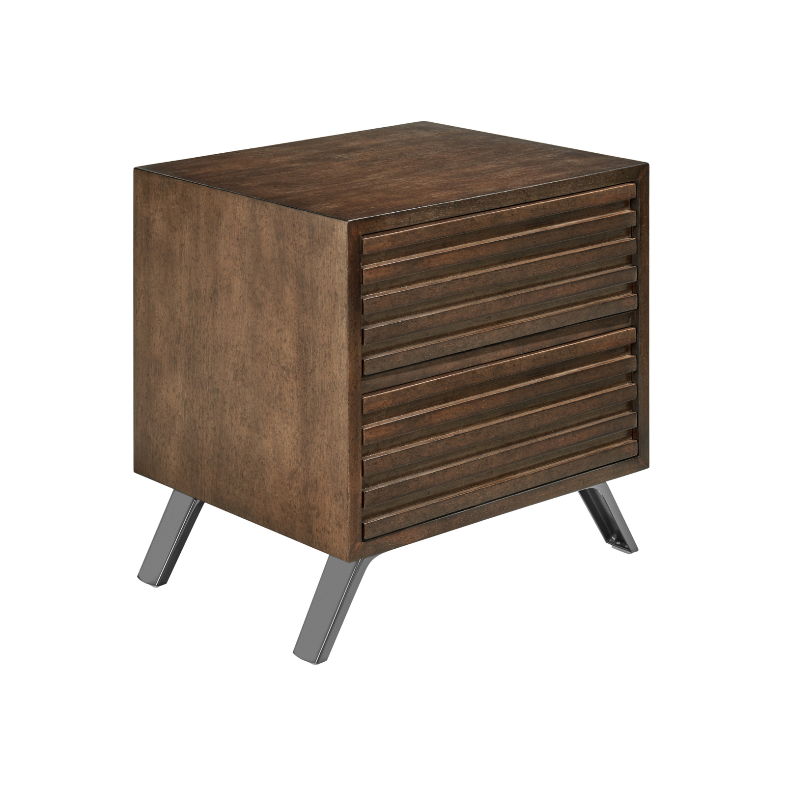 Zest 2-Drawer Solid Wood Nightstand