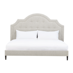 Zest Beige Upholstered Bed W/Welt