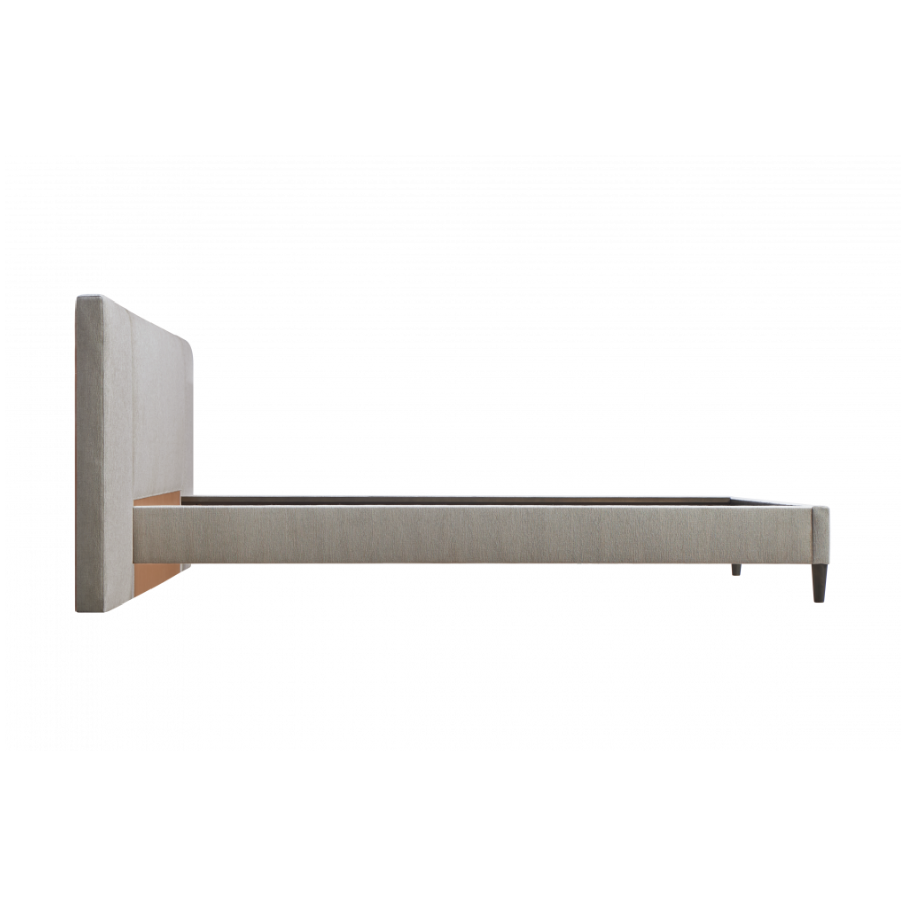 Zest Light Grey King Upholstered Bed W/Wings