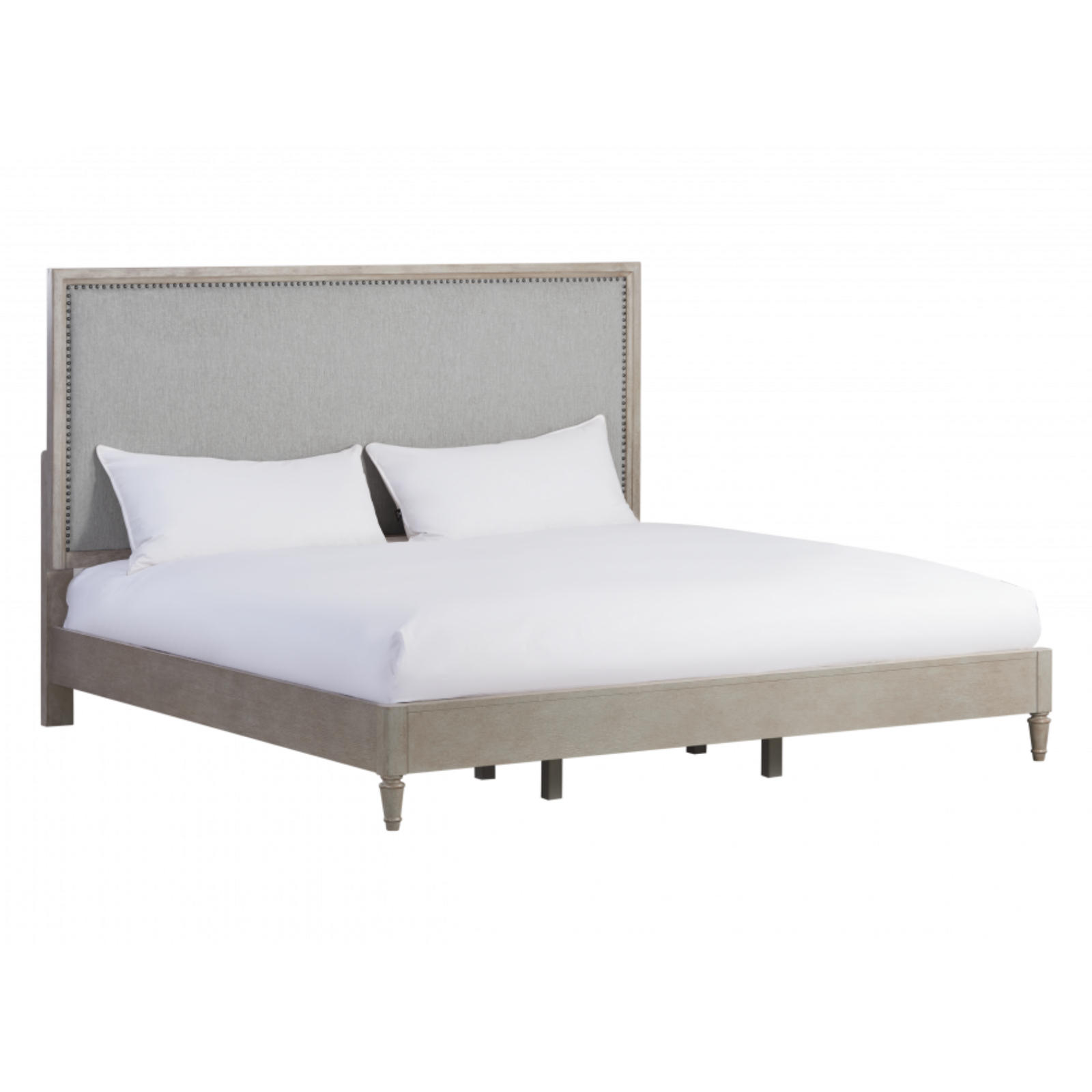 Zest Queen Upholstered Bed W/Nailhead Trim