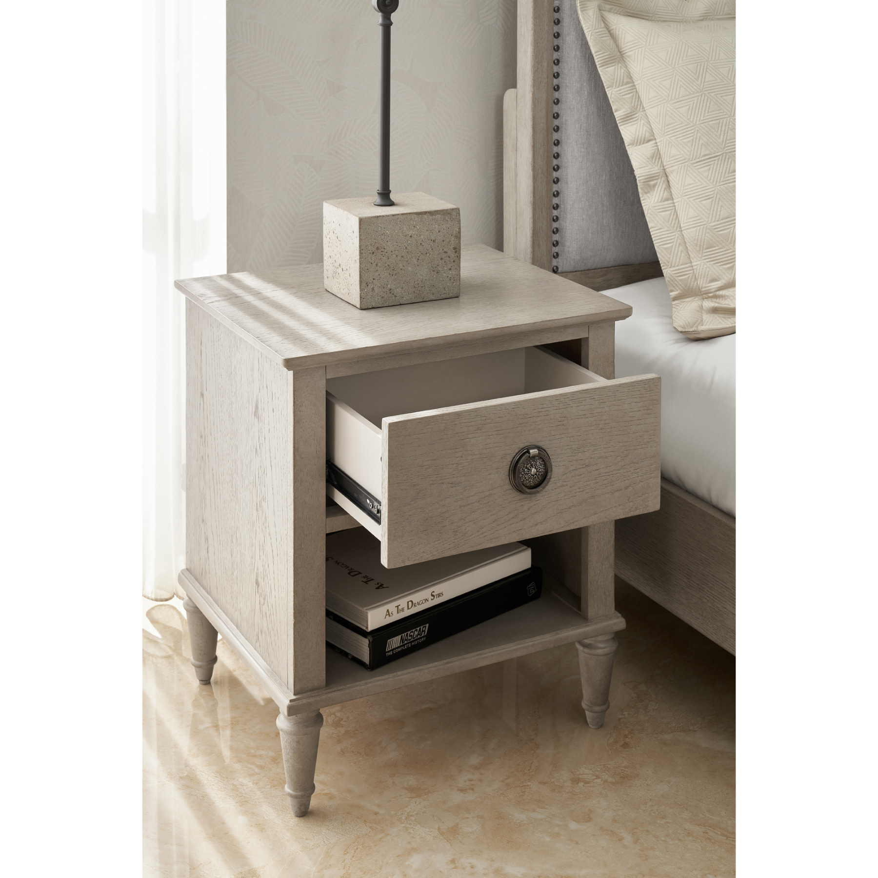 Zest Upholstered Bed W/Nailhead Trim