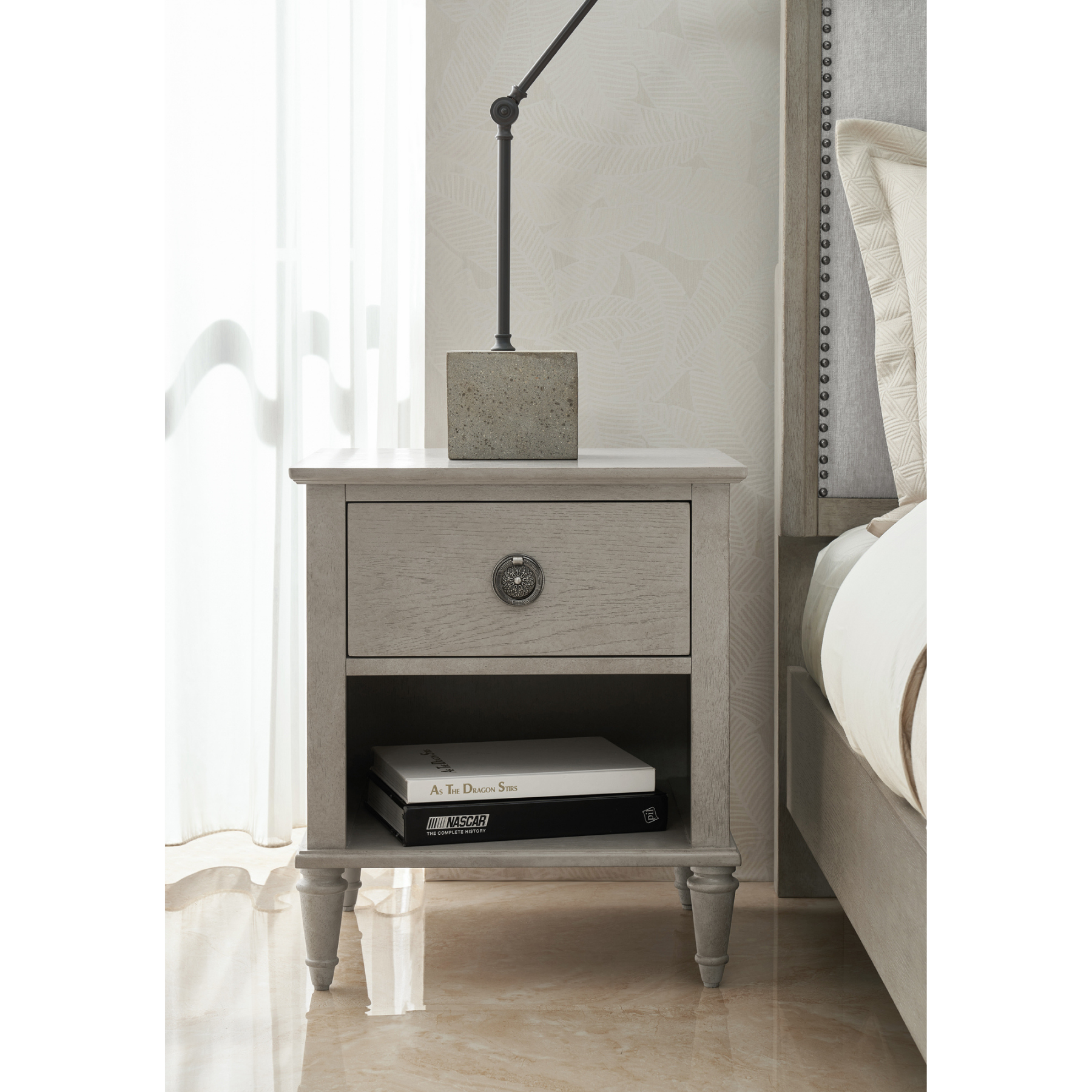 Zest Upholstered Bed W/Nailhead Trim