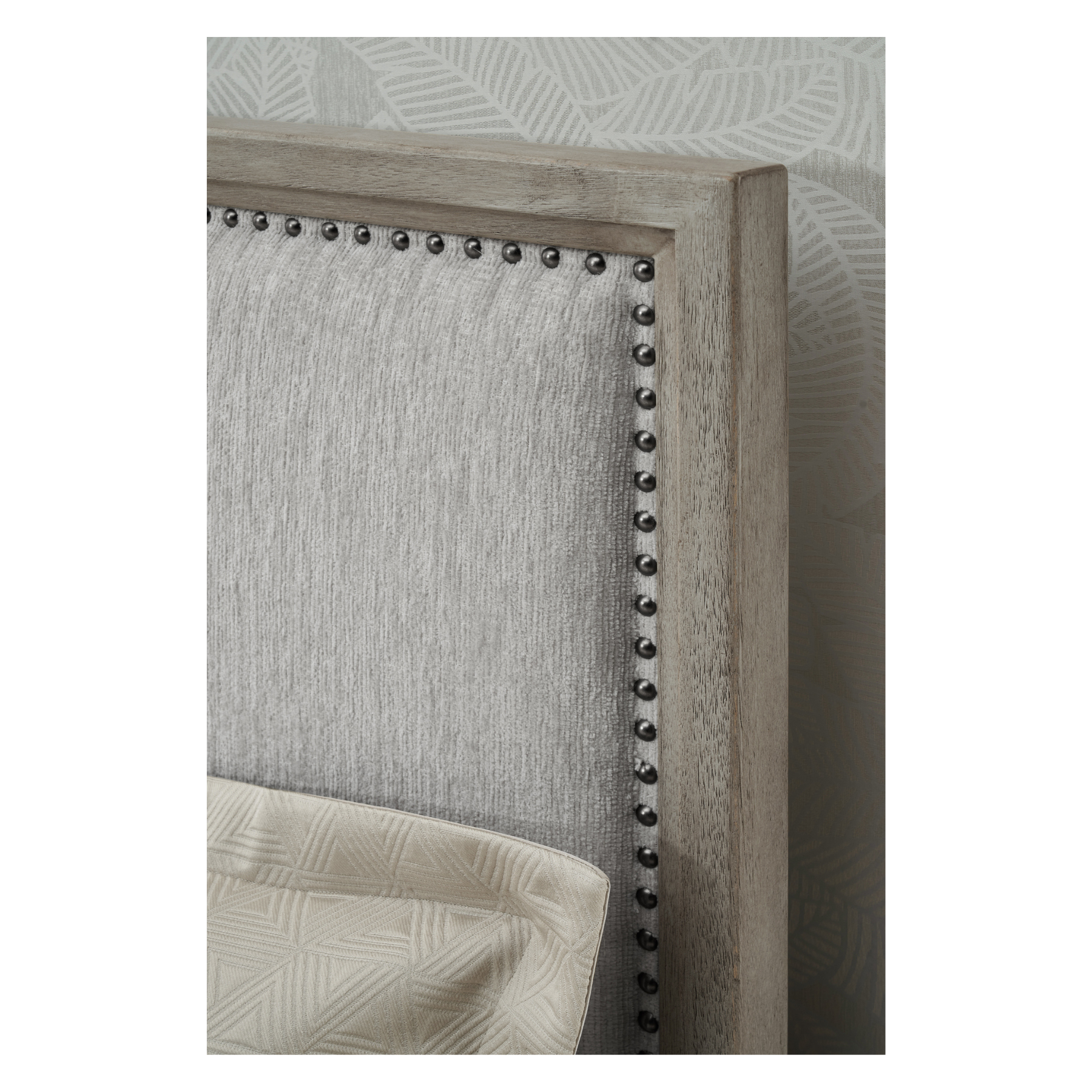 Zest Upholstered Bed W/Nailhead Trim