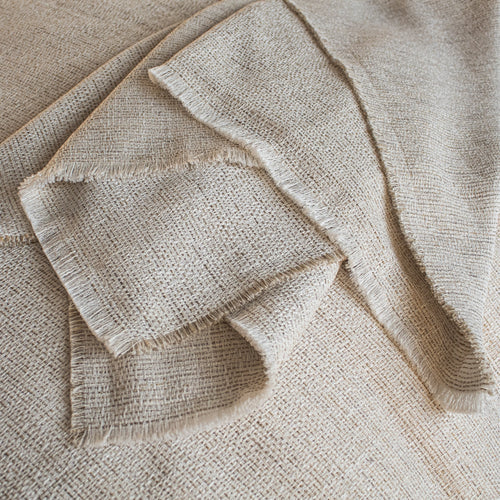 Macau Raw-Edge Throw - Natural