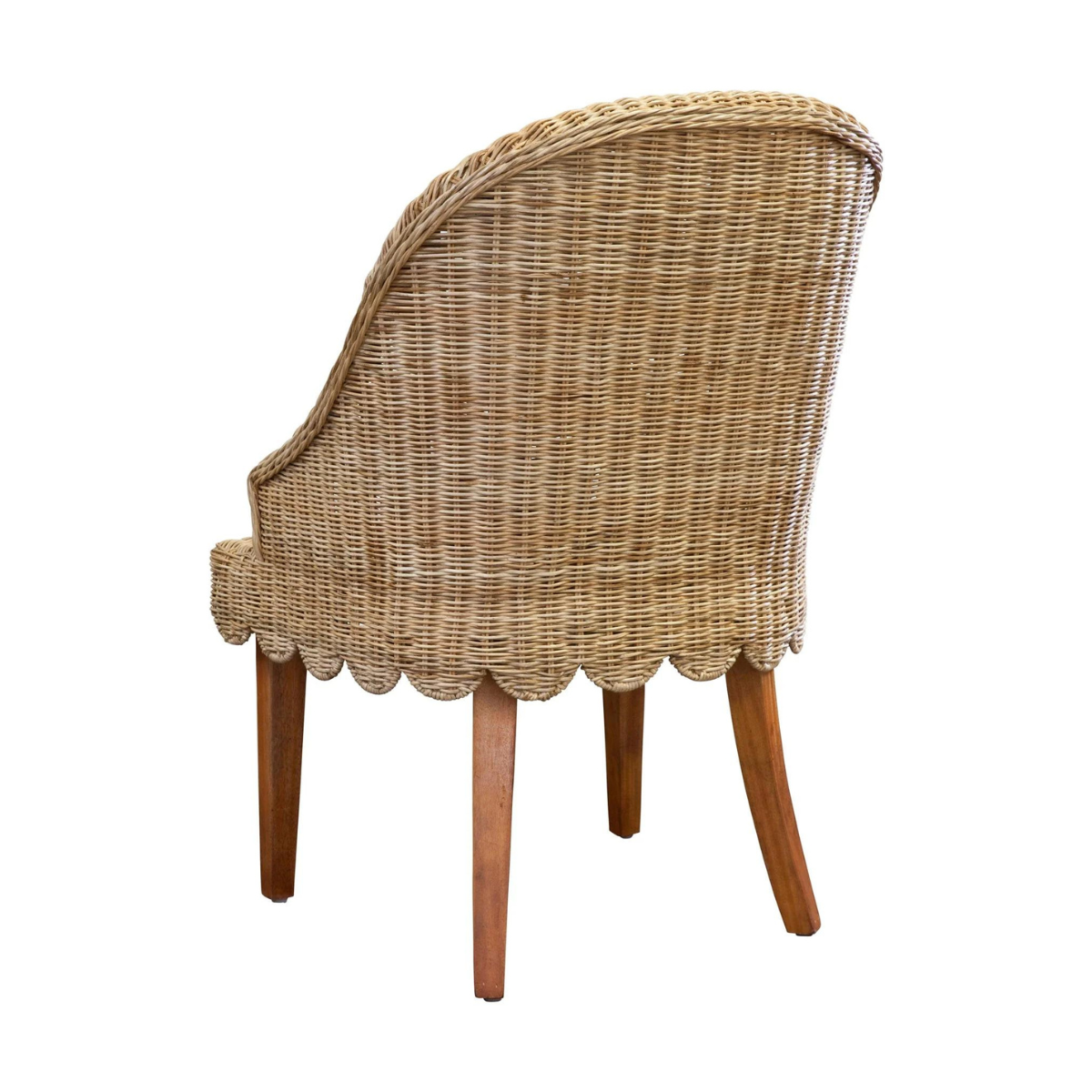Shoreoak Skirted Wicker Chair