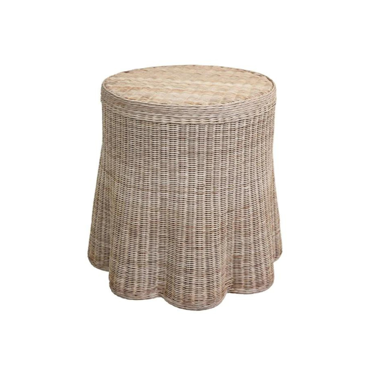 Shell Motif Round Side Table