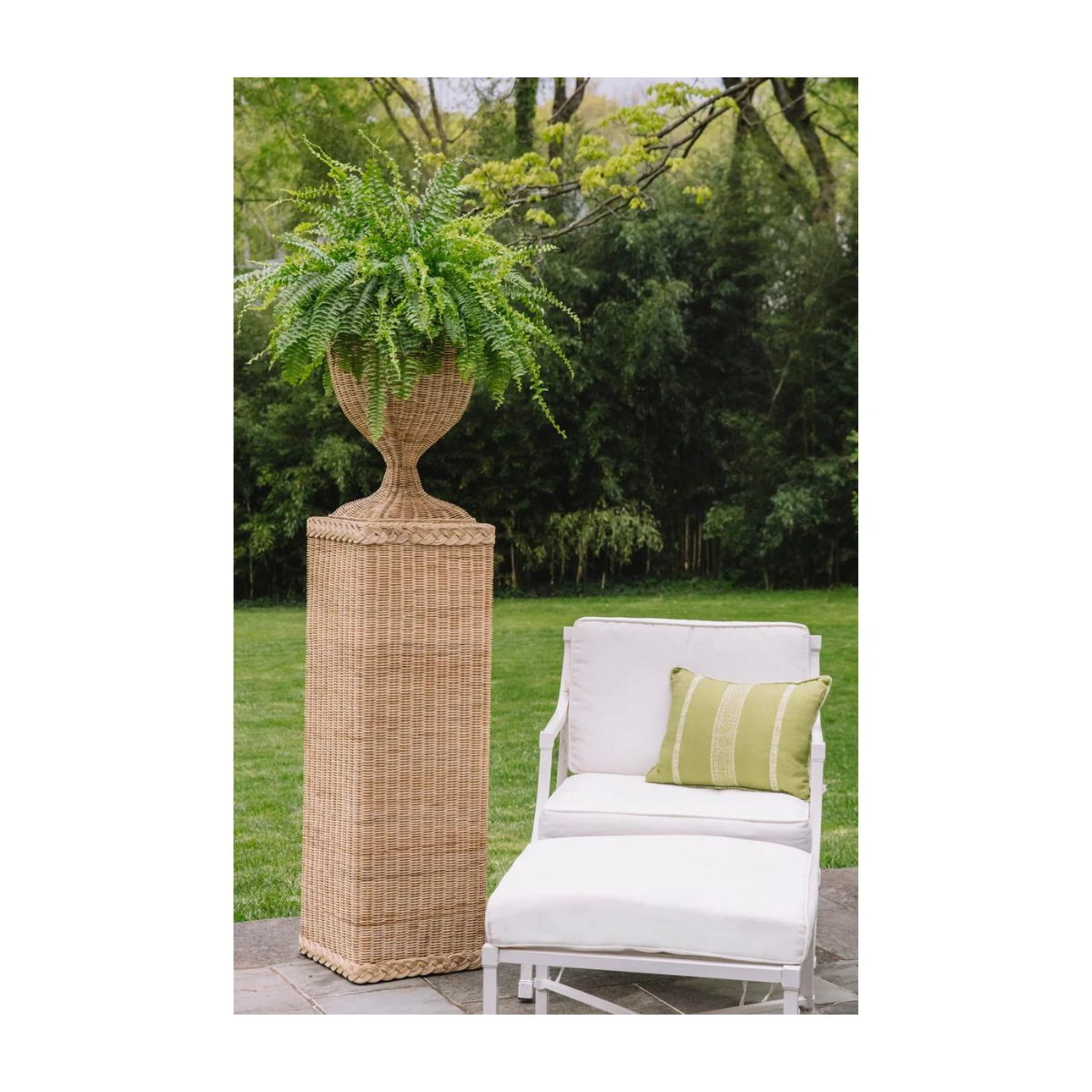 Bora Braided Square Pedestal (Urn sold separately)