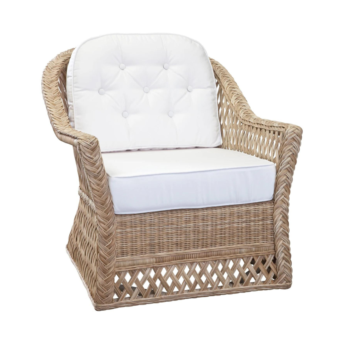 Coastal Lattice Lounge Chair