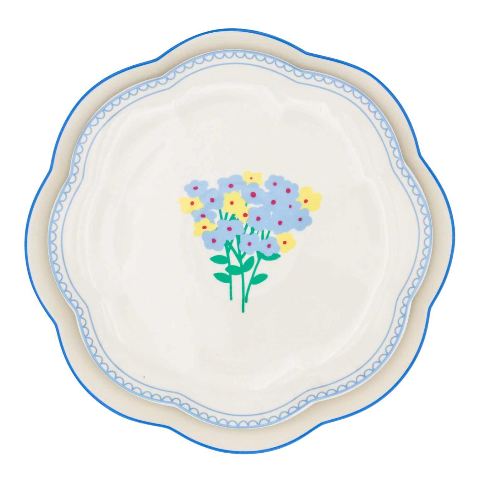 Meadow Flora Dinner Plate - Set of 4 (+1 Bonus Plate)