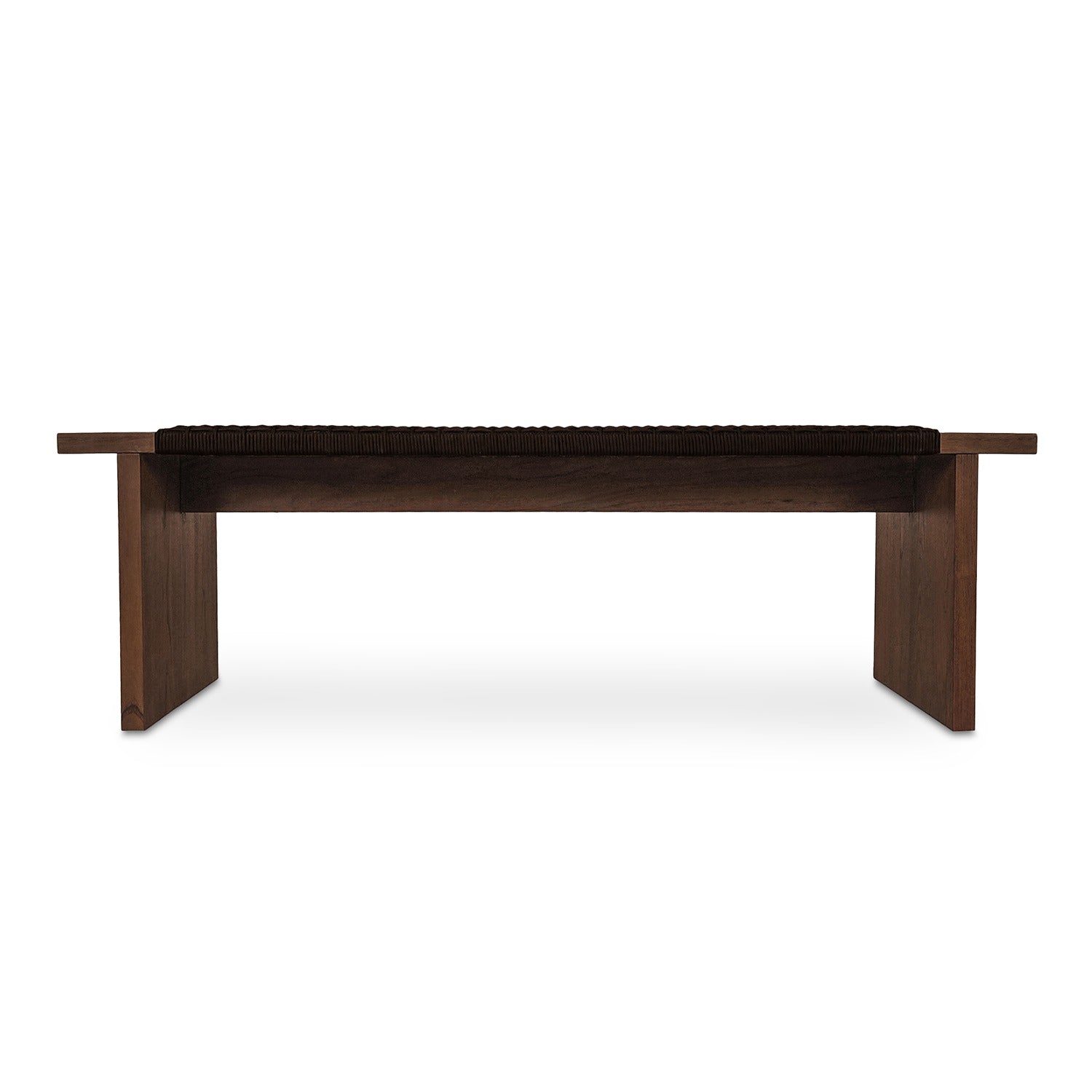 Emma Outdoor Bench Dark Brown