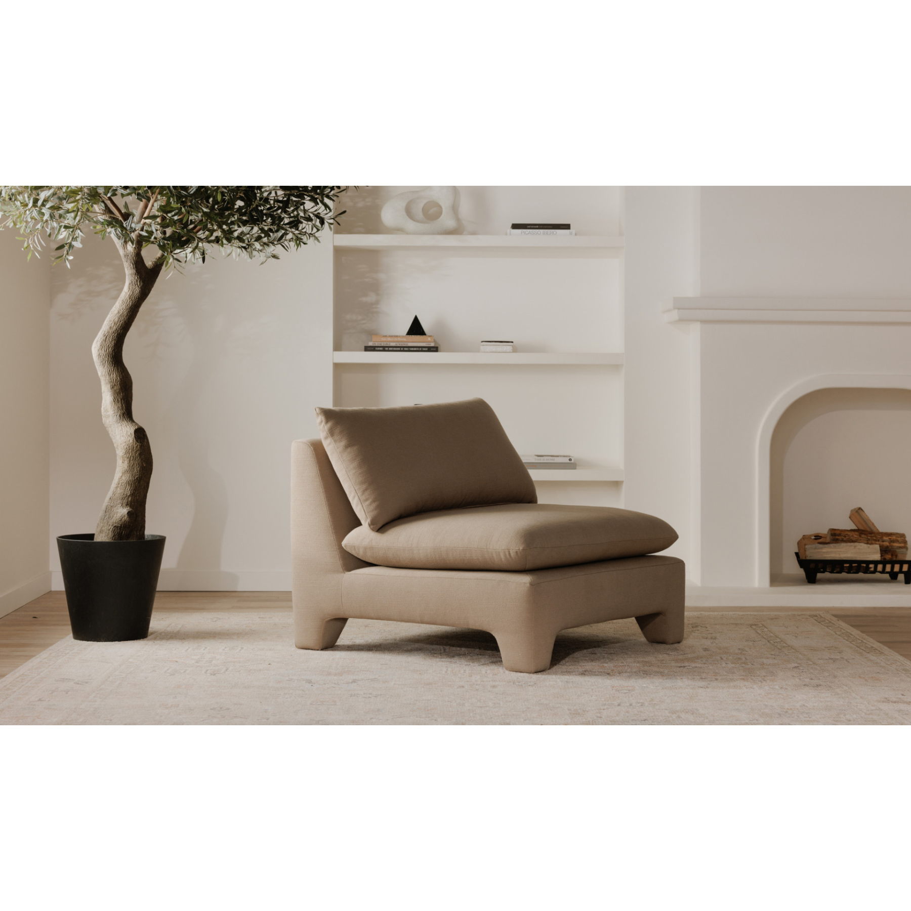 Celeste Lounge Chair - Flax