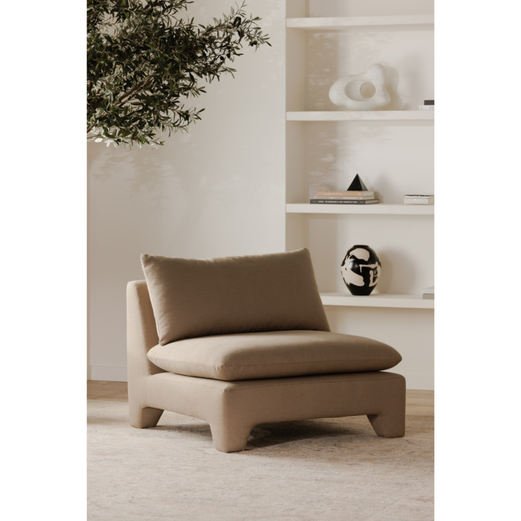 Celeste Lounge Chair - Flax