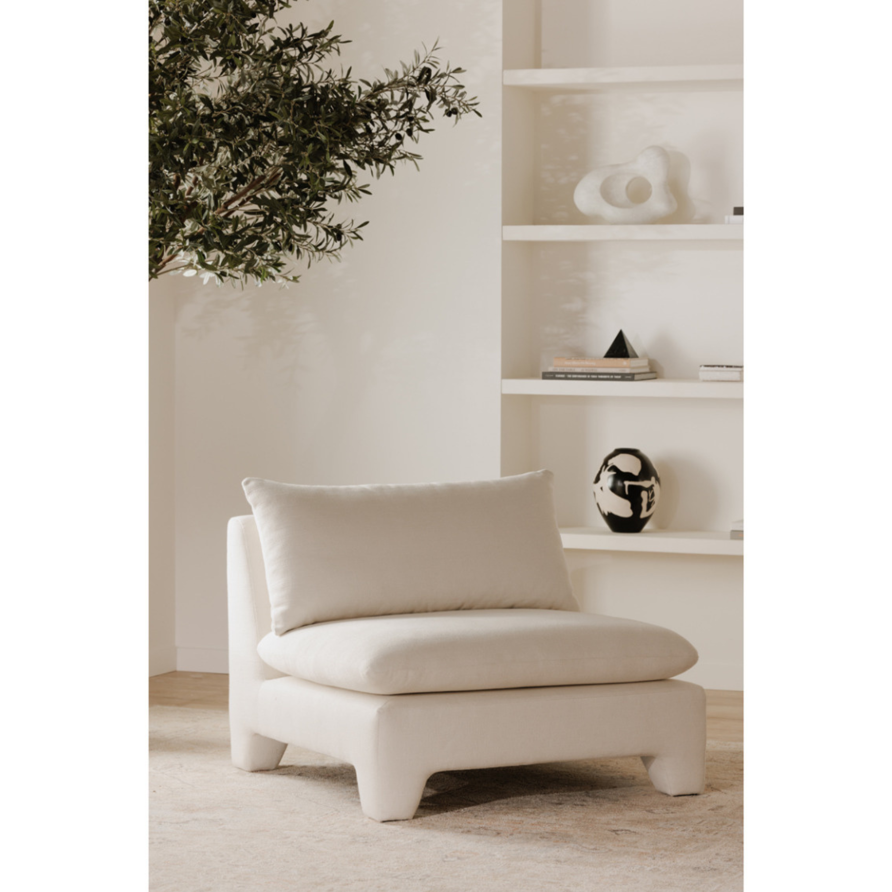 Celeste Lounge Chair - Cream