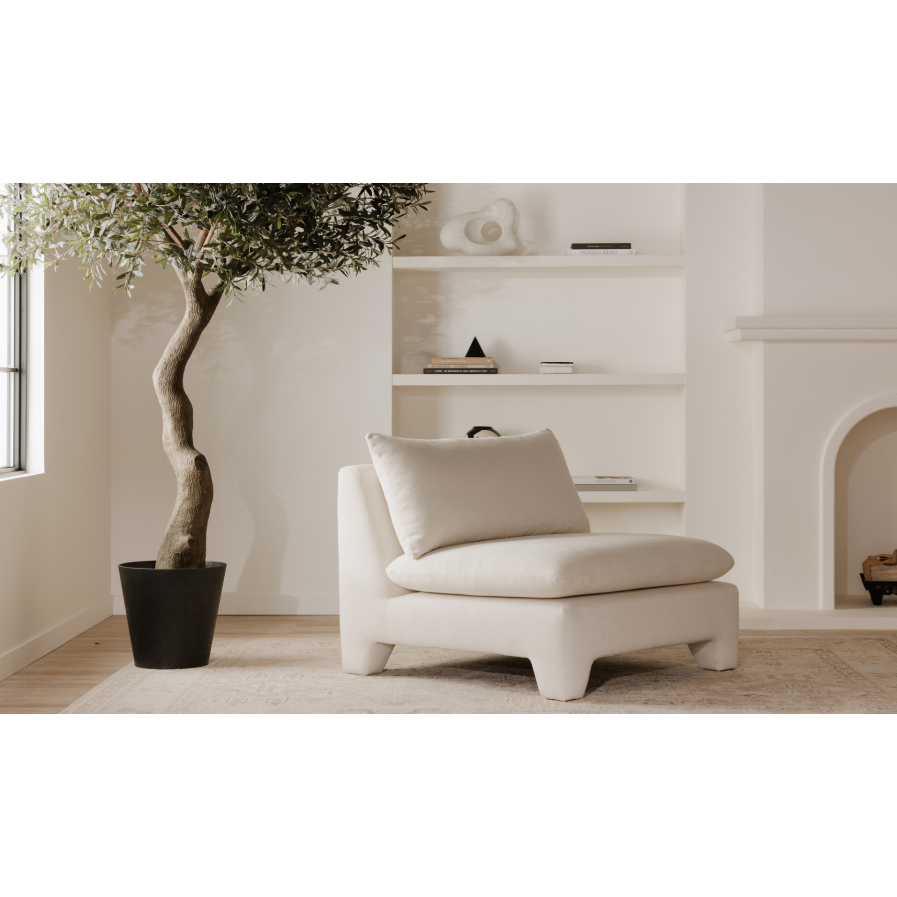 Celeste Lounge Chair - Cream