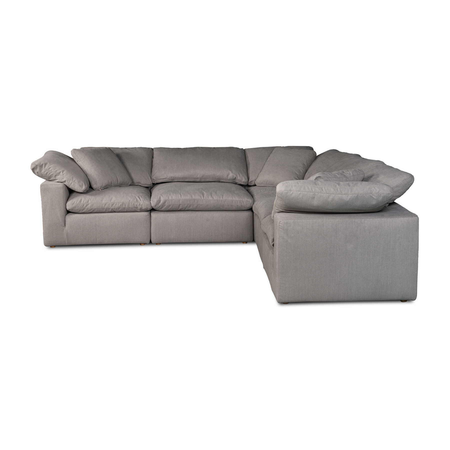 Gaia Classic L-Shaped Modular Sectional - Light Grey