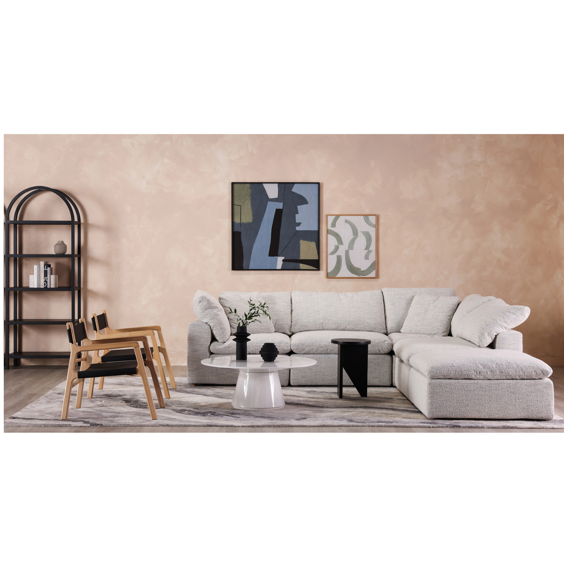 Holt Dream Modular Sectional - Cream White