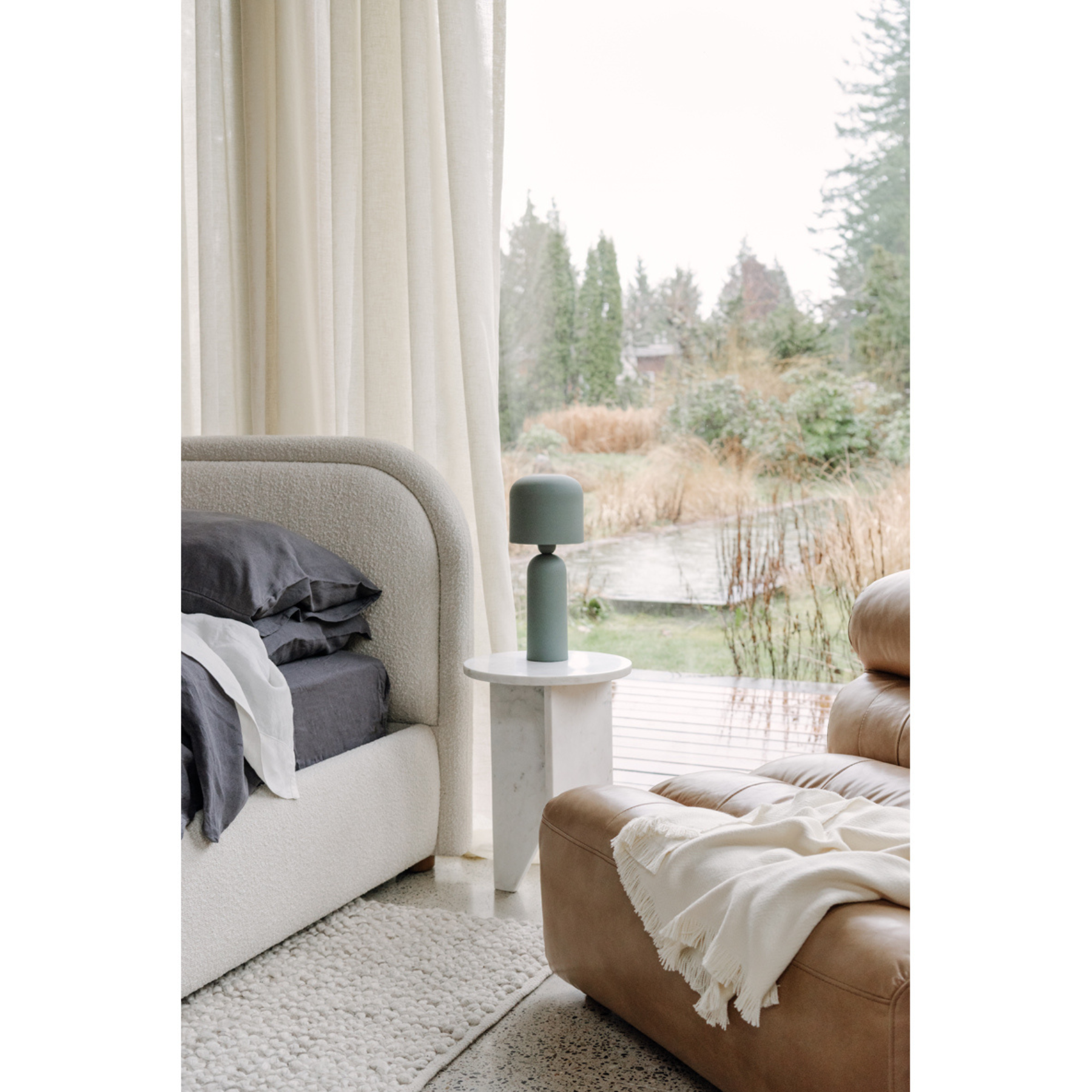 Joice Accent Marble Table