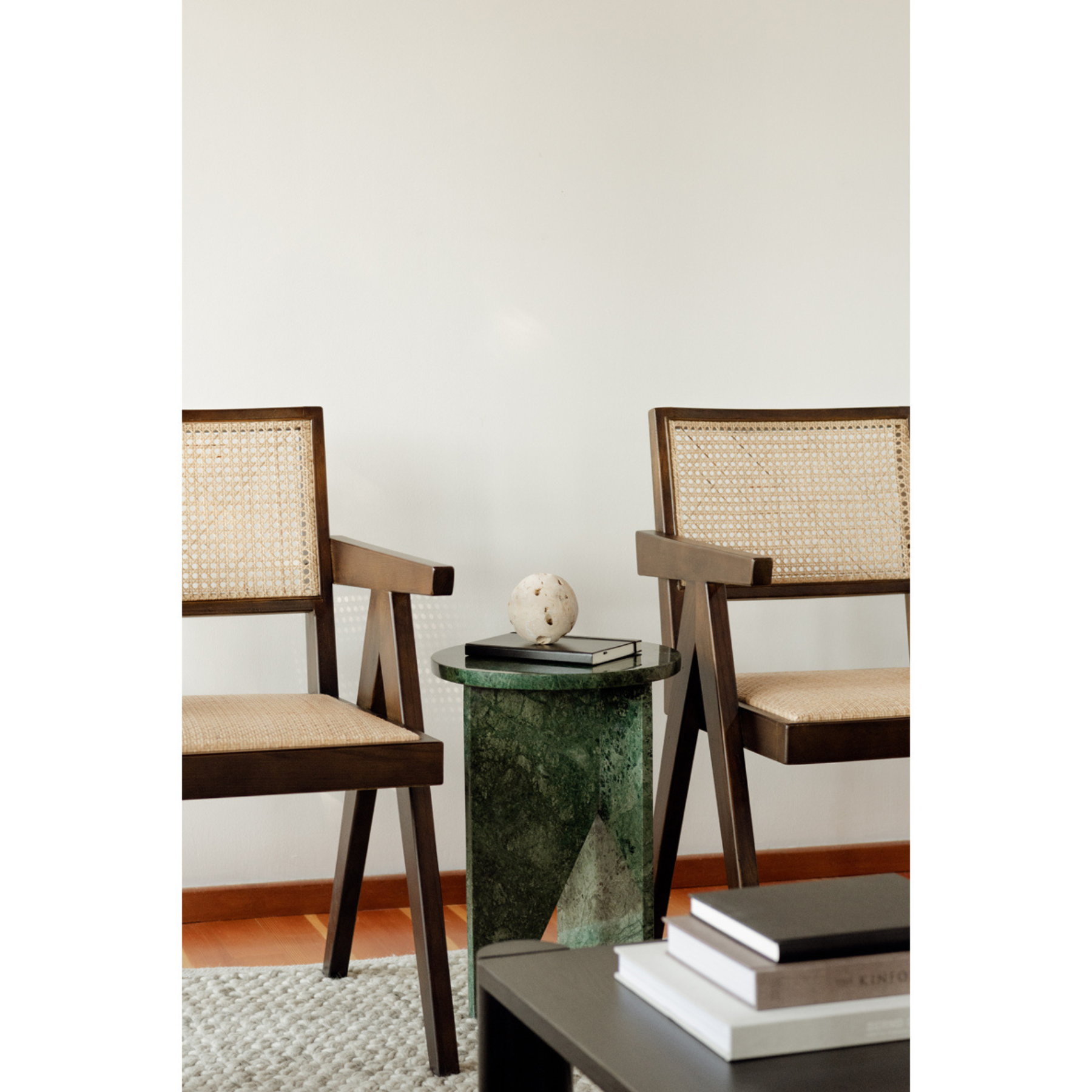 Joice Accent Marble Table - Green