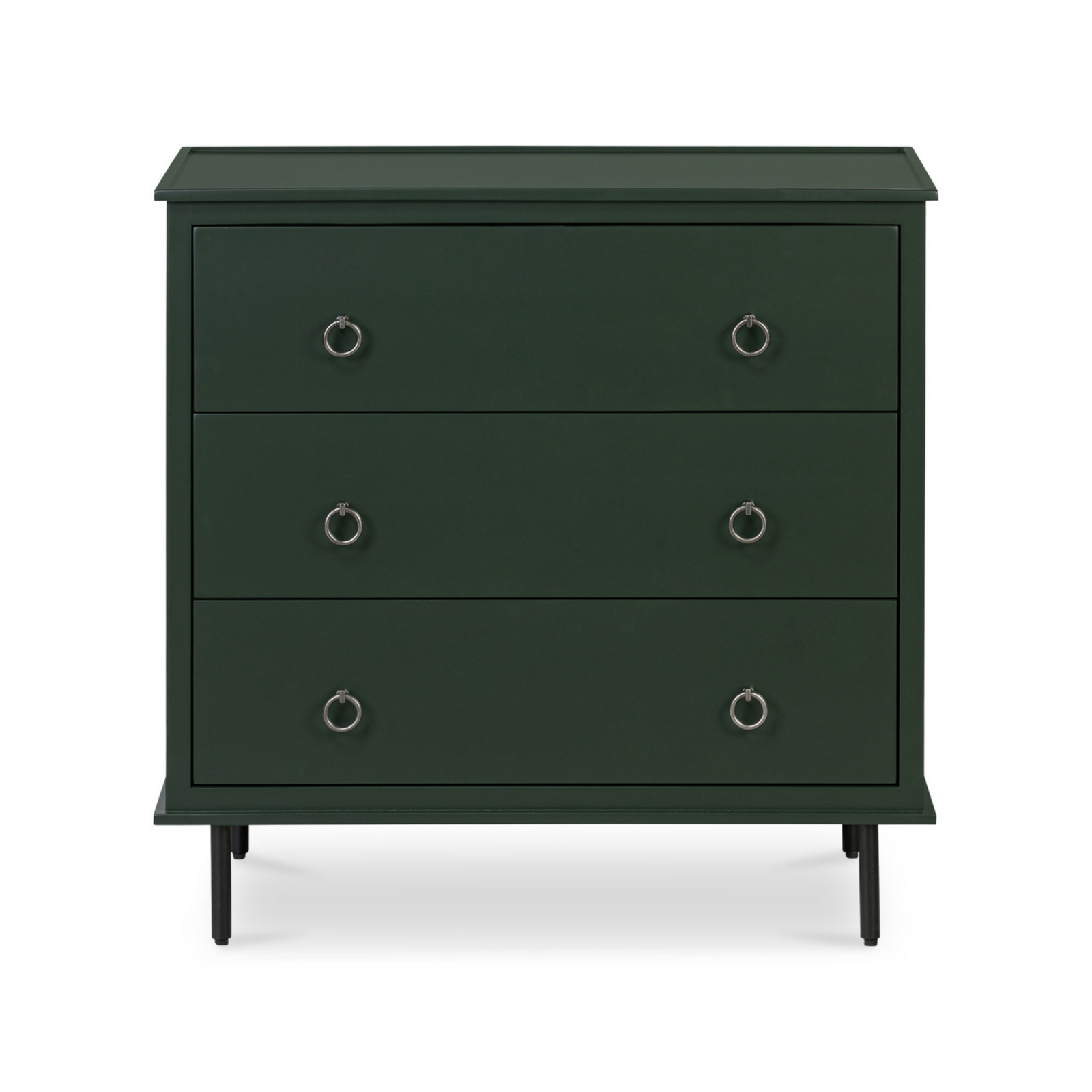 Kerrigan 3 Drawer Nightstand - Deep Green