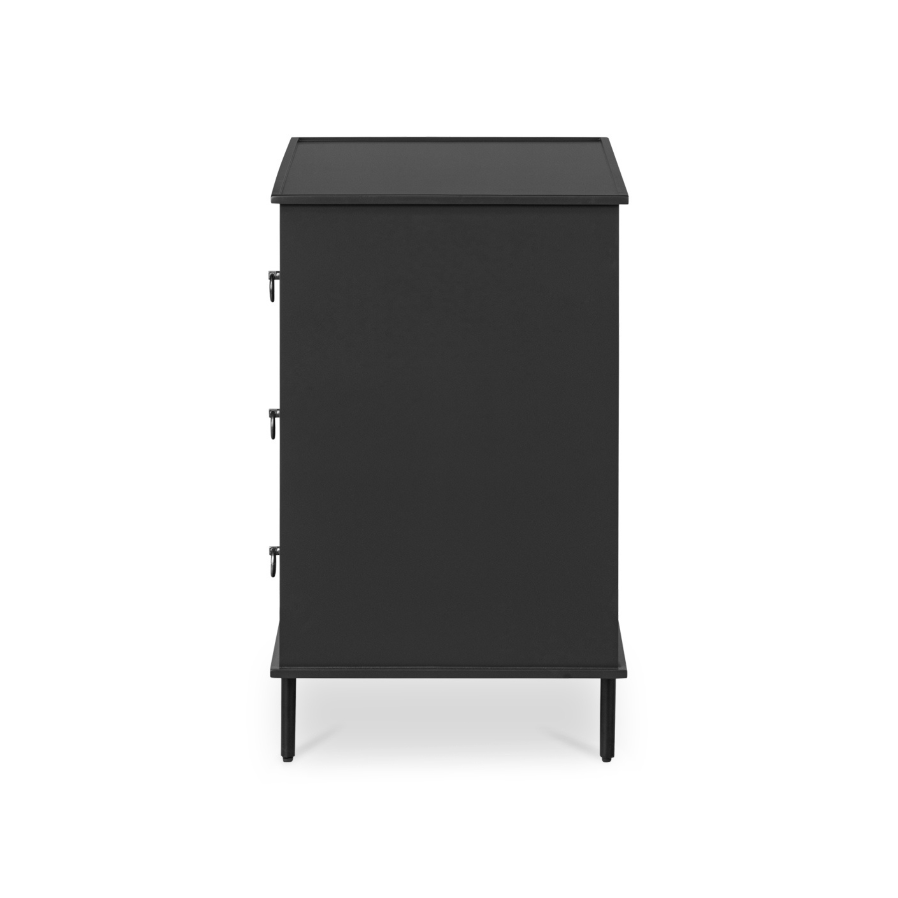Kerrigan 3 Drawer Nightstand - Black
