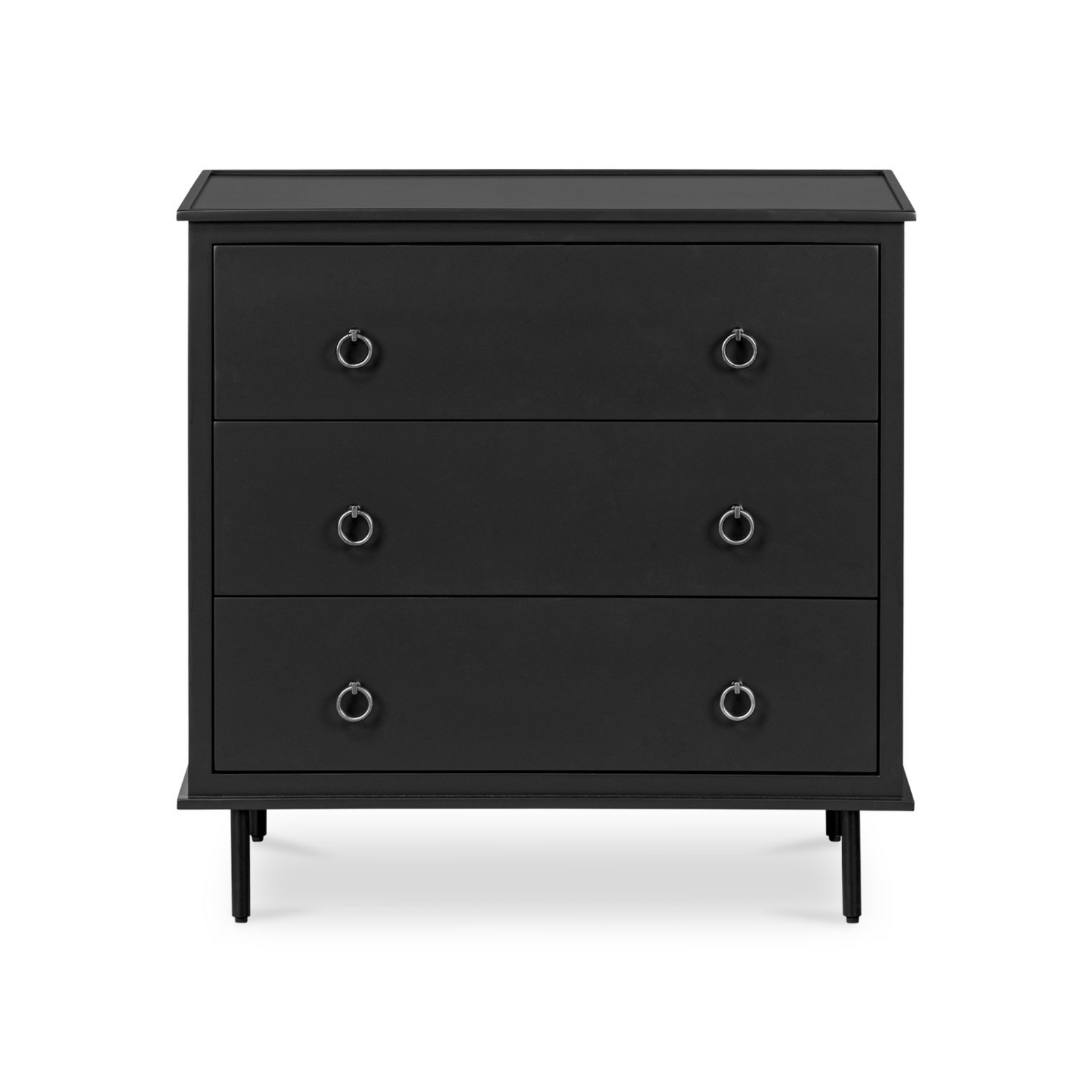 Kerrigan 3 Drawer Nightstand - Black