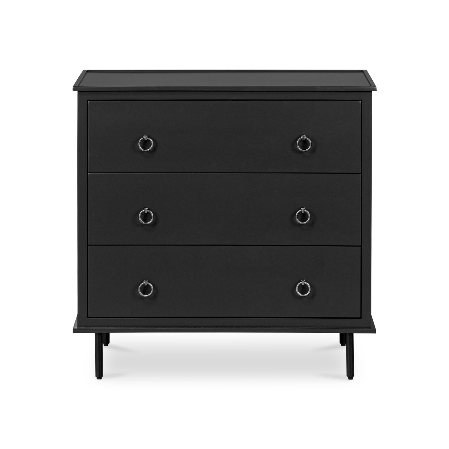 Kerrigan 3 Drawer Nightstand - Black