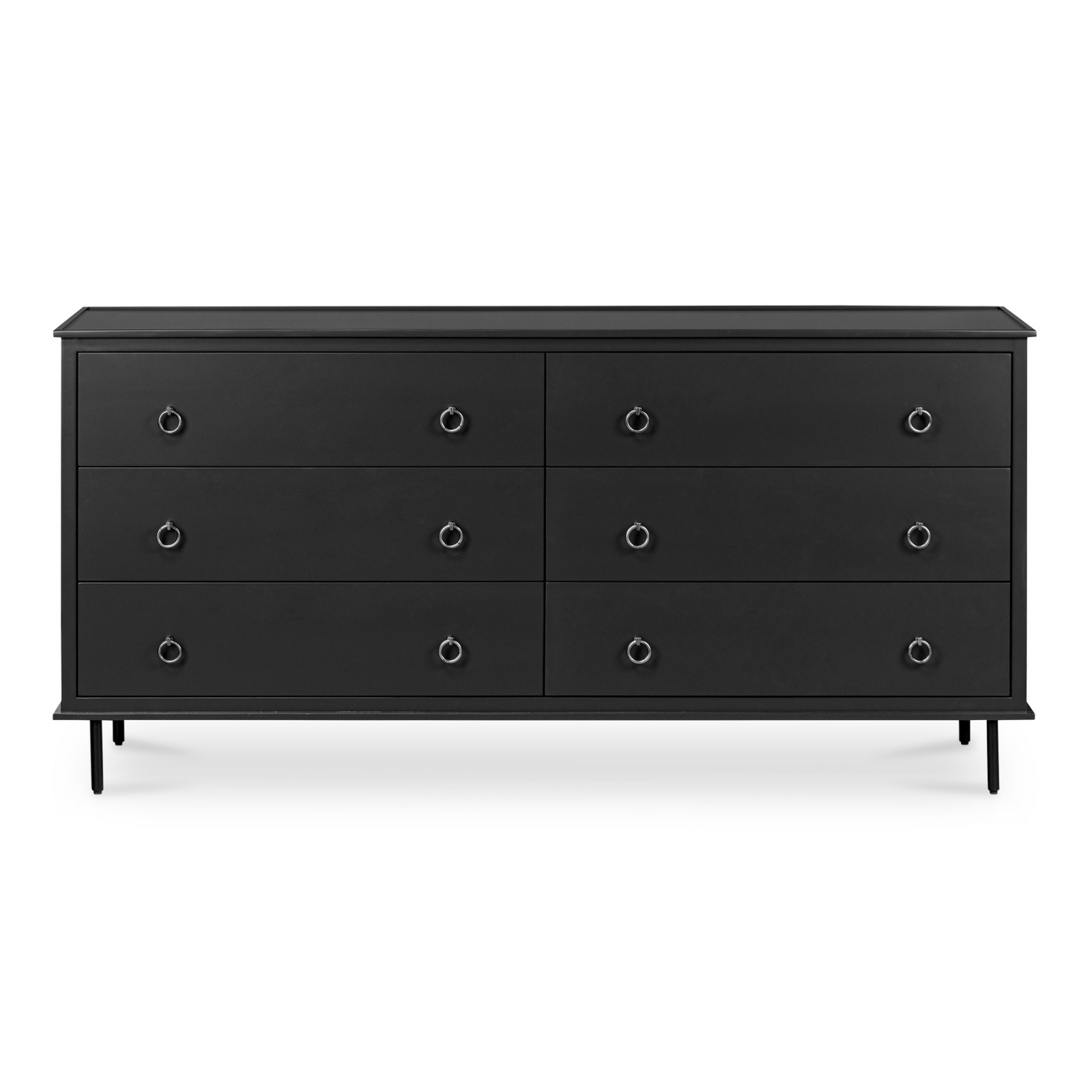 Kerrigan 6 Drawer Dresser - Black