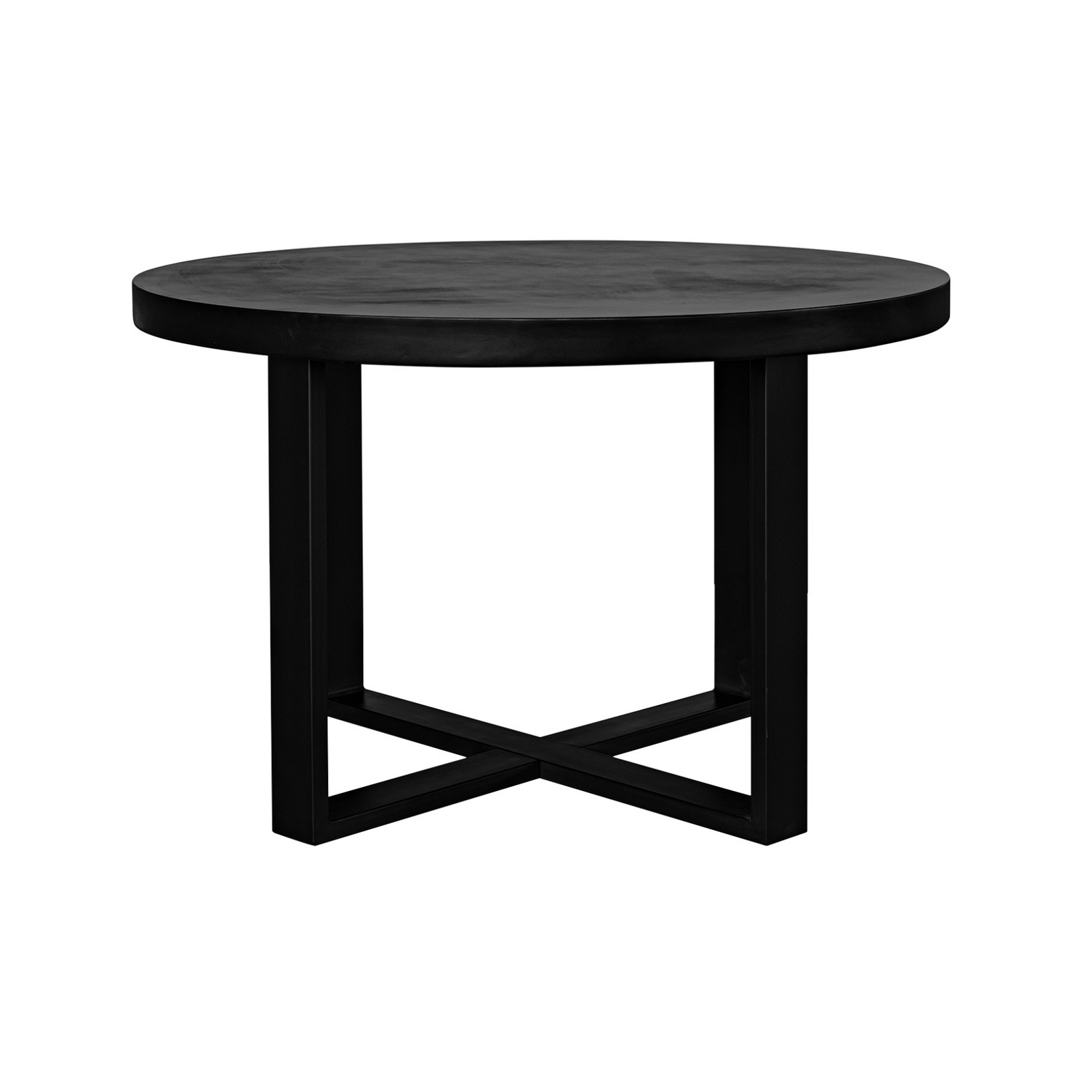 Dorian Round Outdoor Dining Table Black