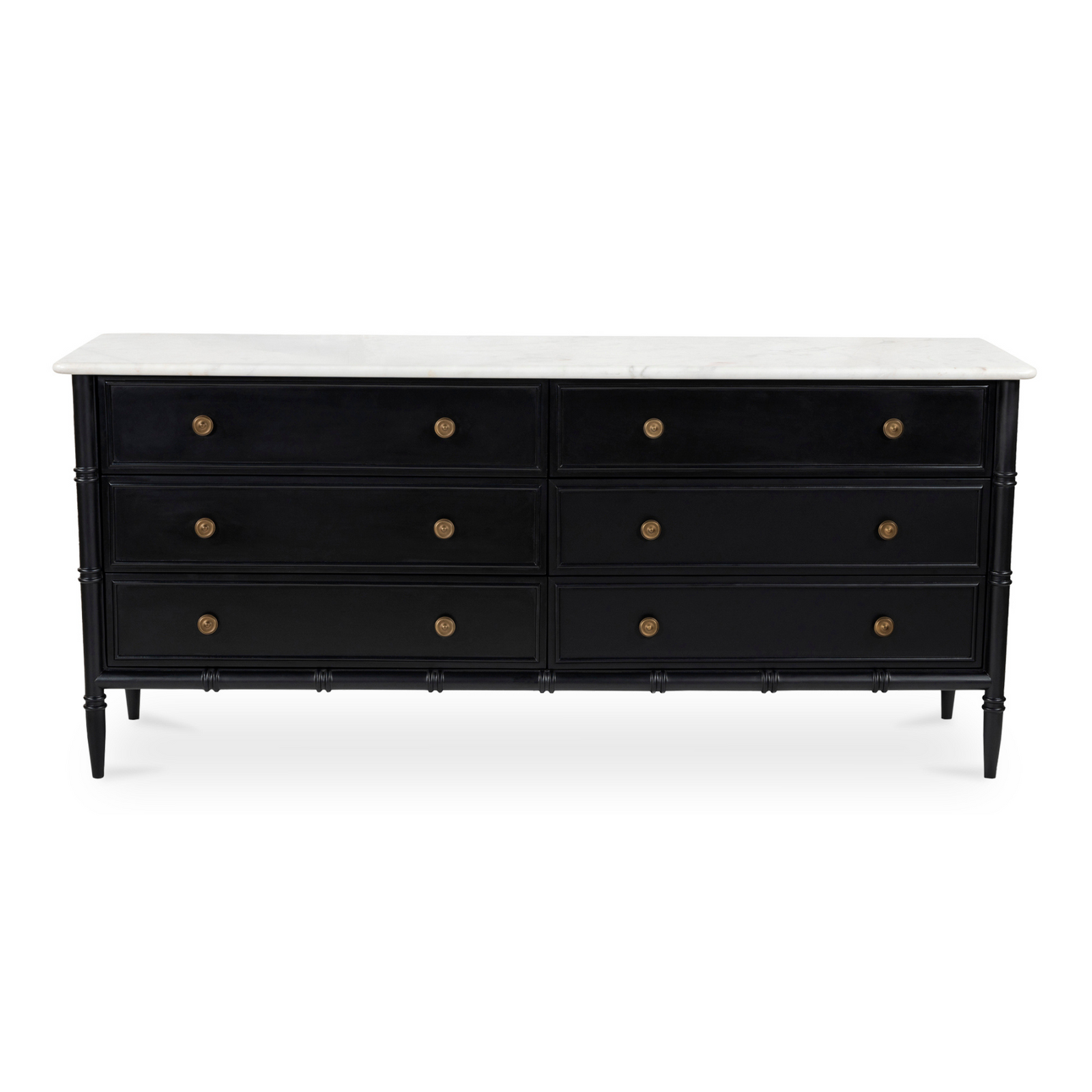 Elara 6 Drawer Dresser Black