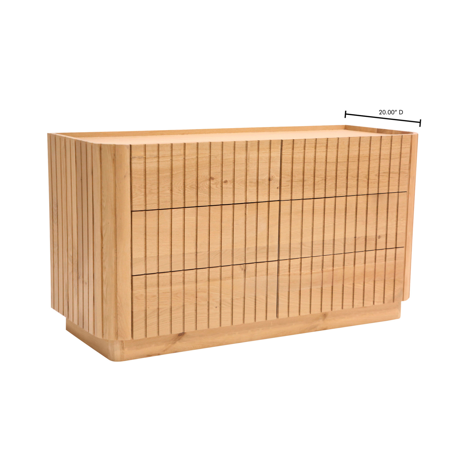 Eloisa 6 Drawer Dresser - Natural Oak