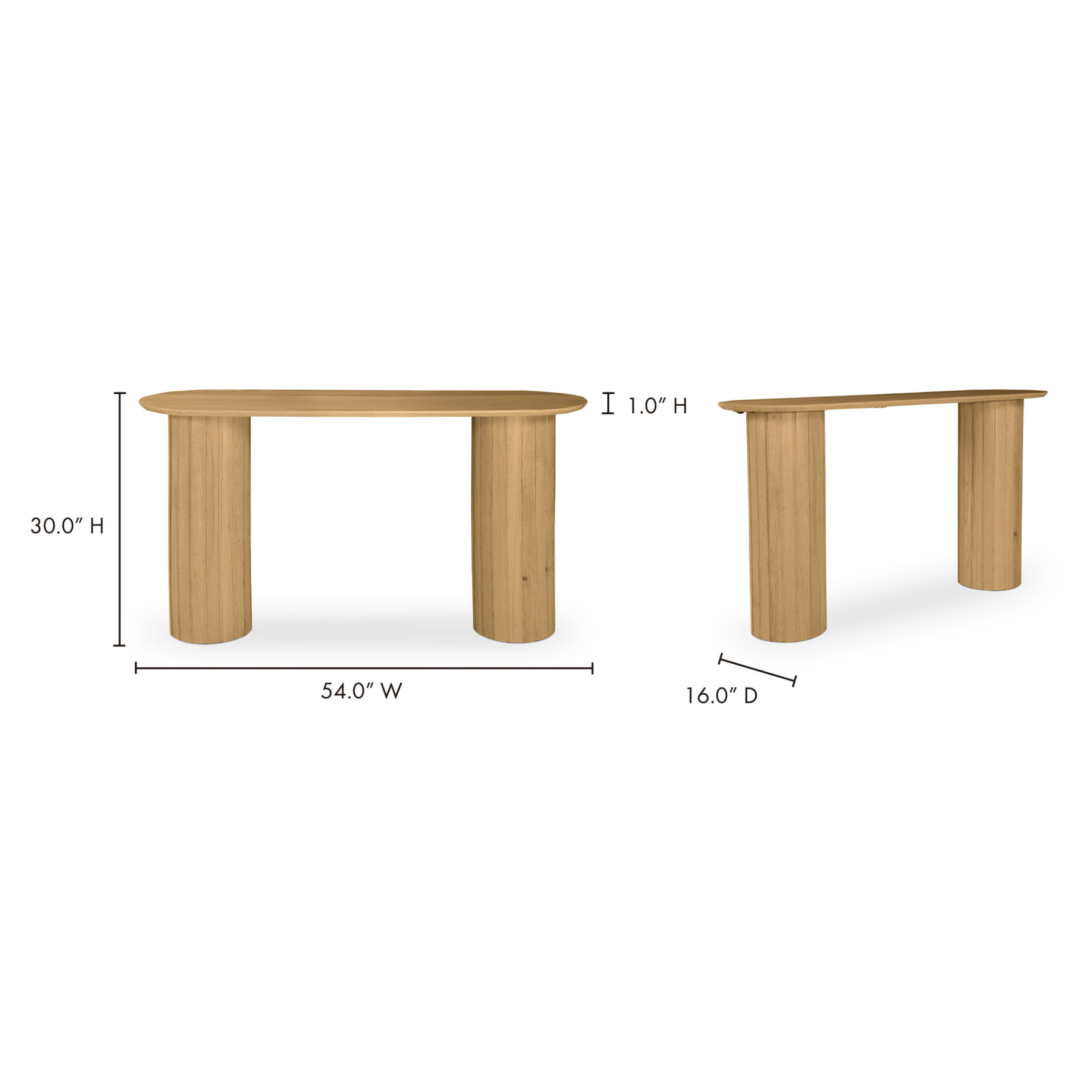 Eloisa Console Table - Natural Oak