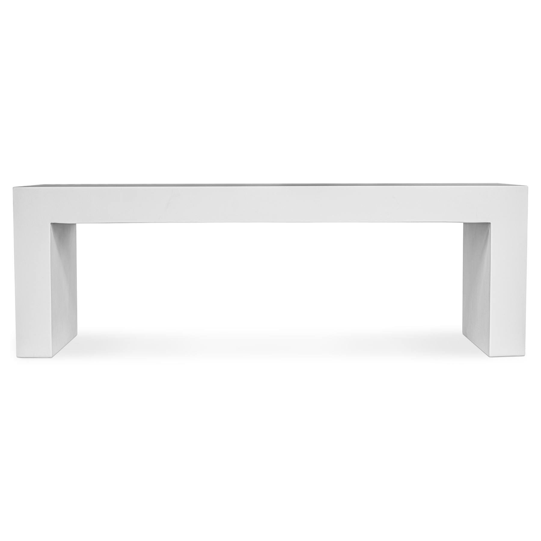 Leander Outdoor Bench - White