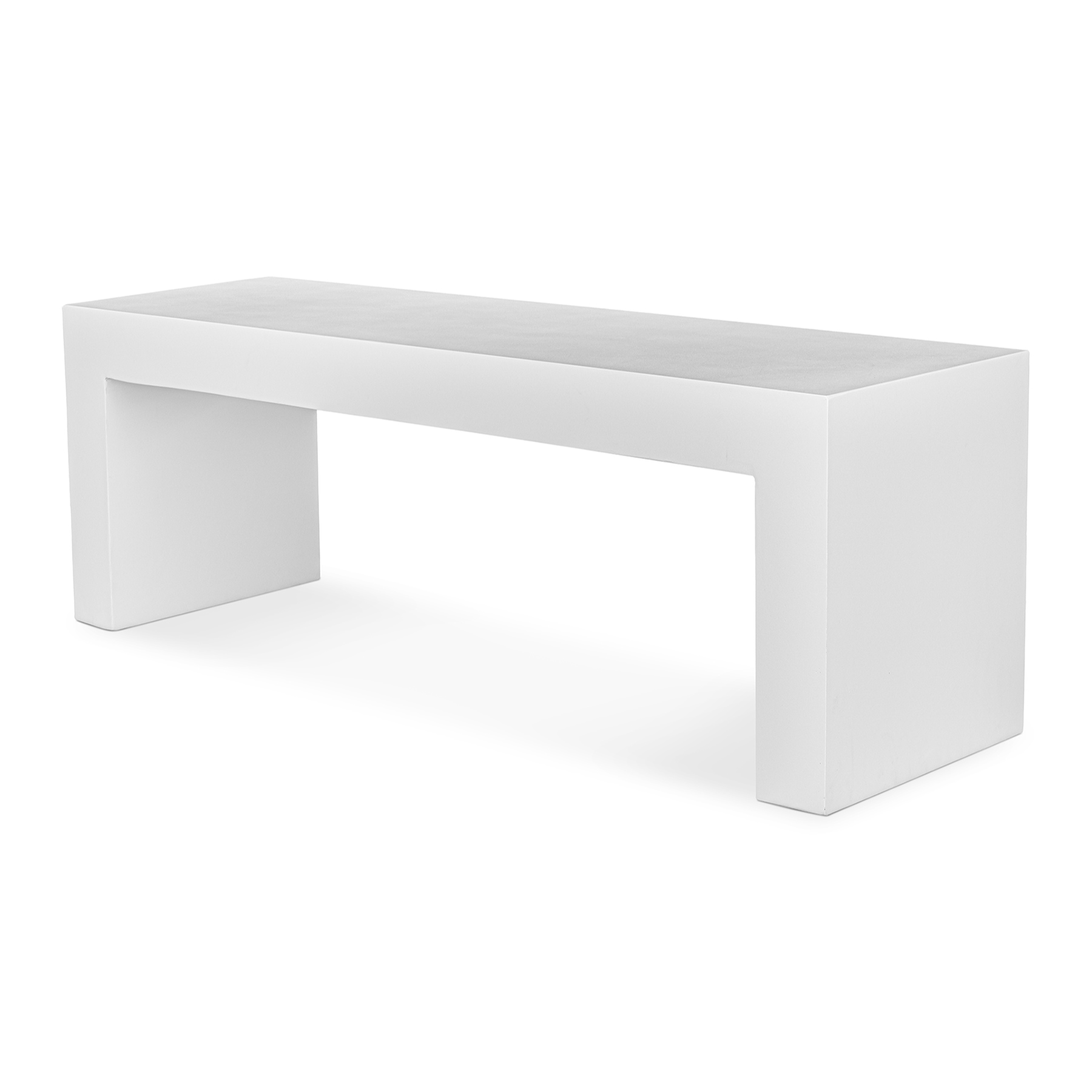 Leander Outdoor Bench - White