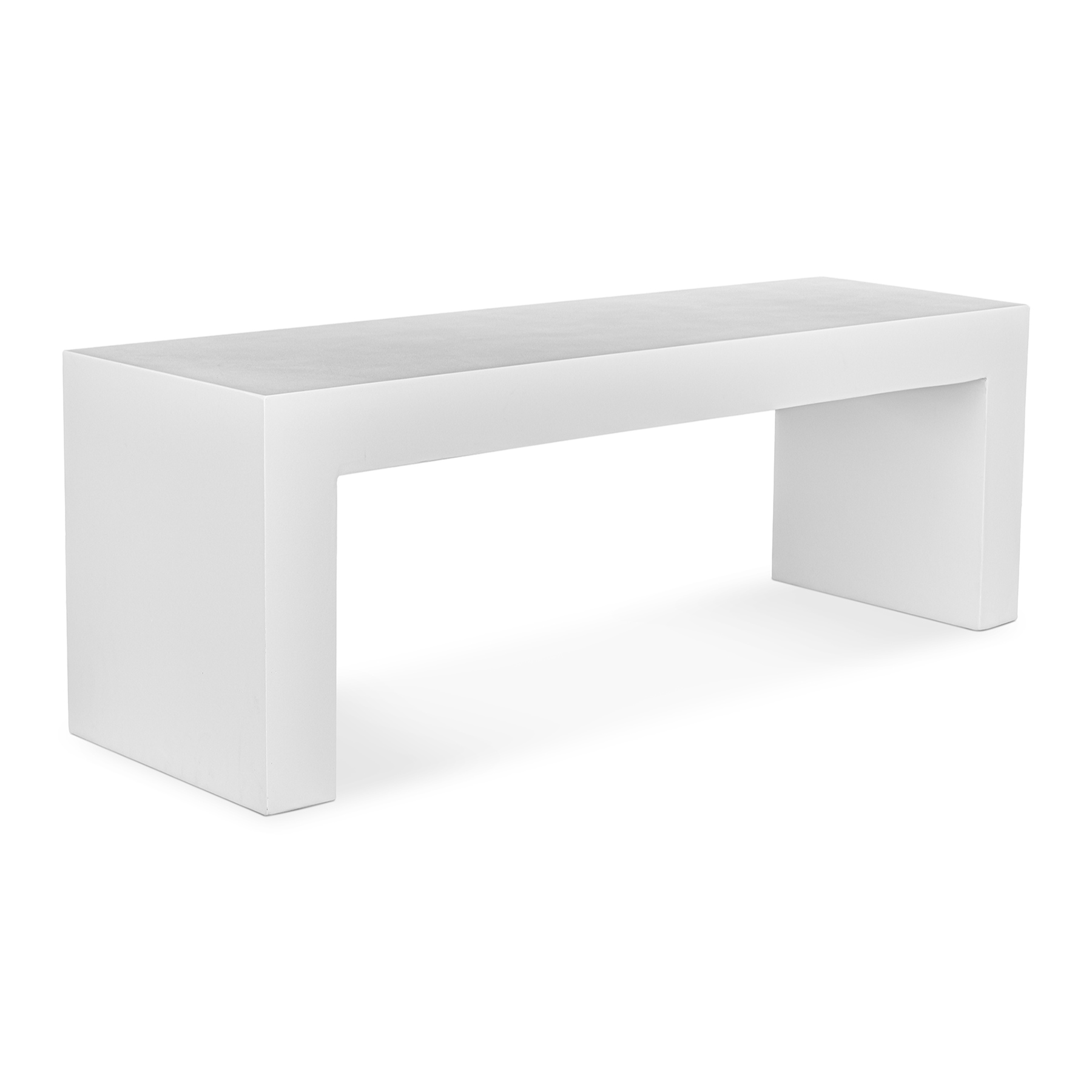 Leander Outdoor Bench - White