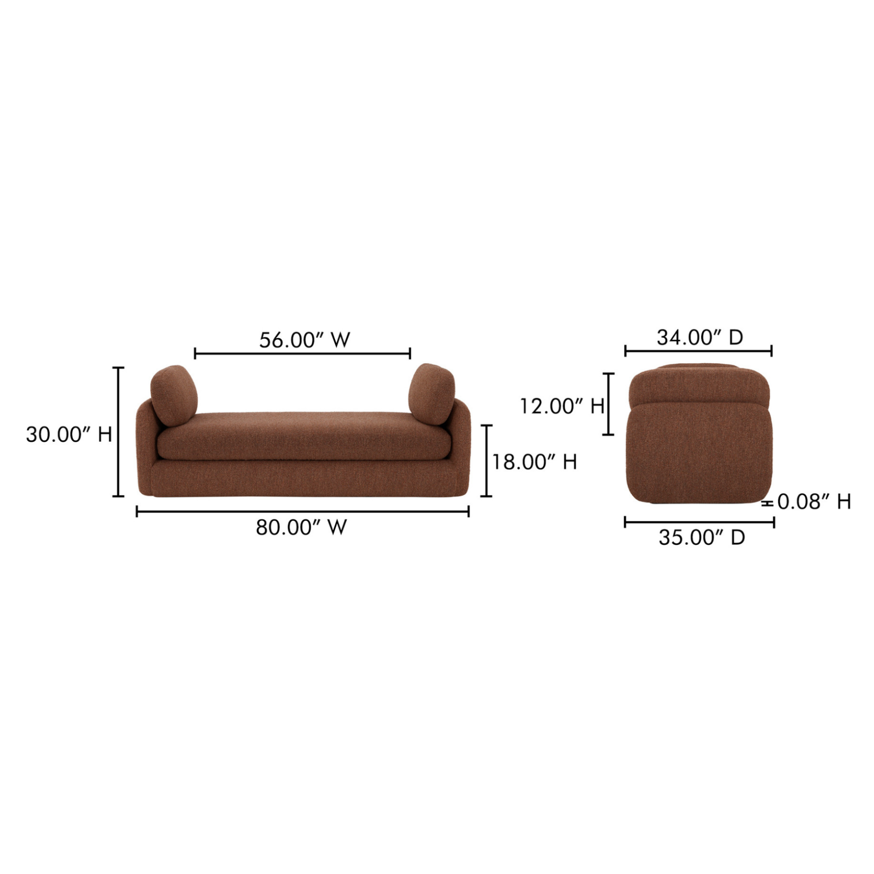 Lennox Daybed - Toffee