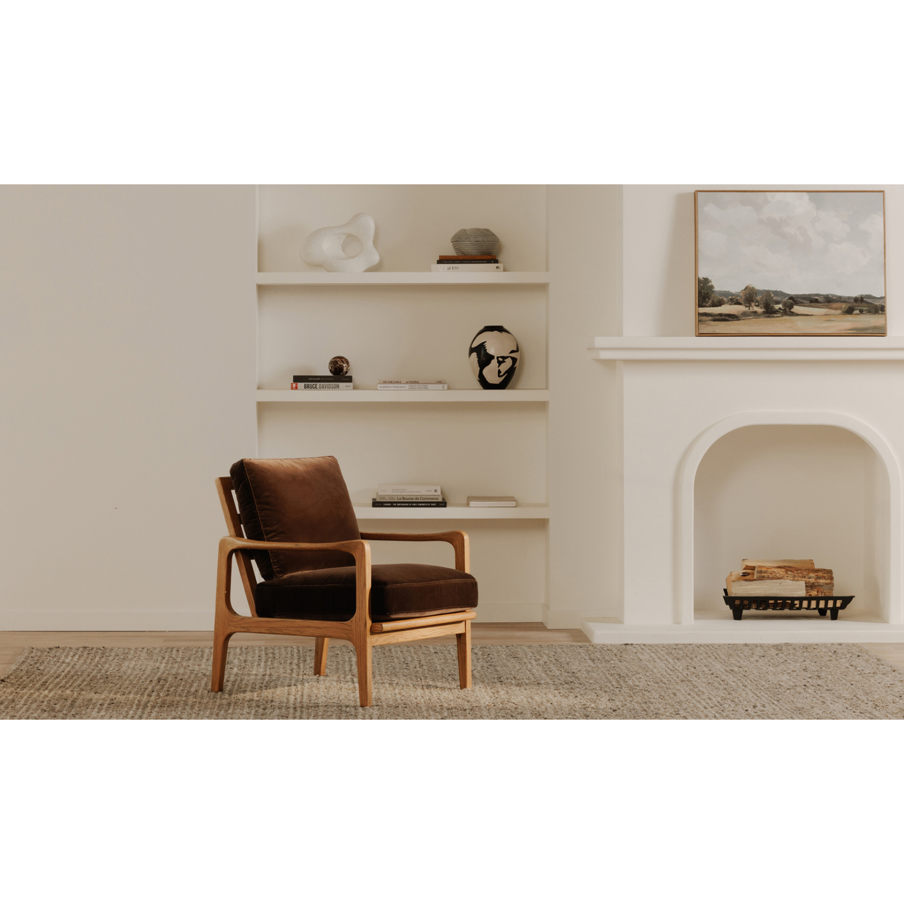 Liora Accent Chair - Dark Brown