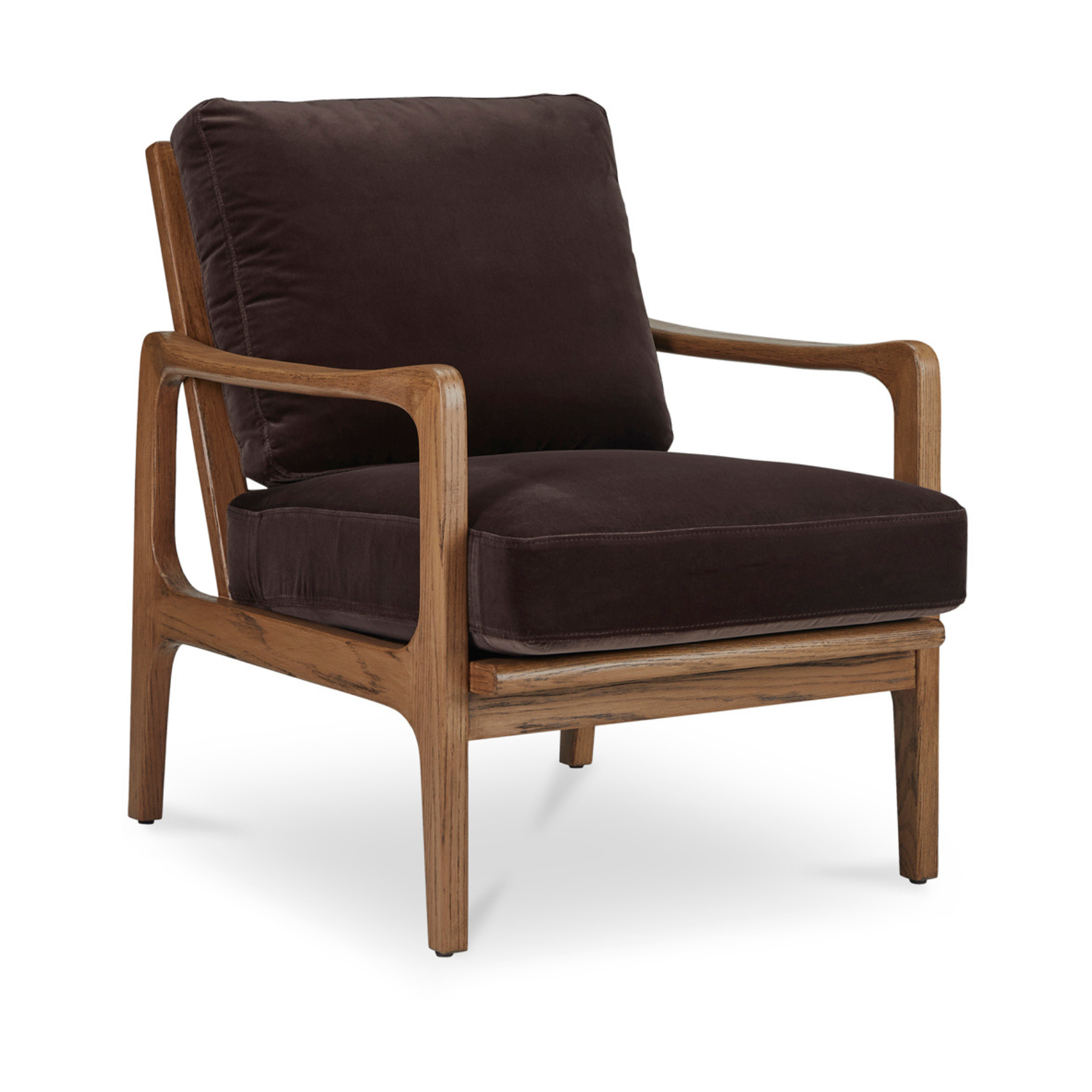 Liora Accent Chair - Dark Brown