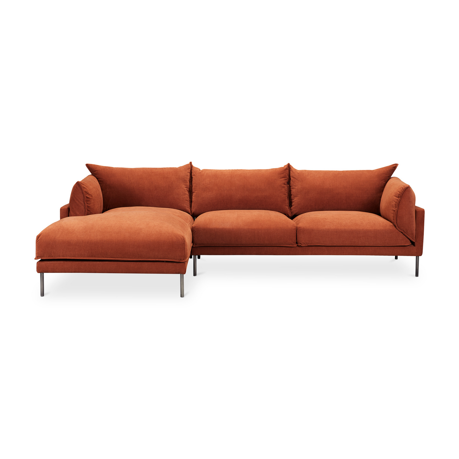 Liora Sectional - Burnt Auburn