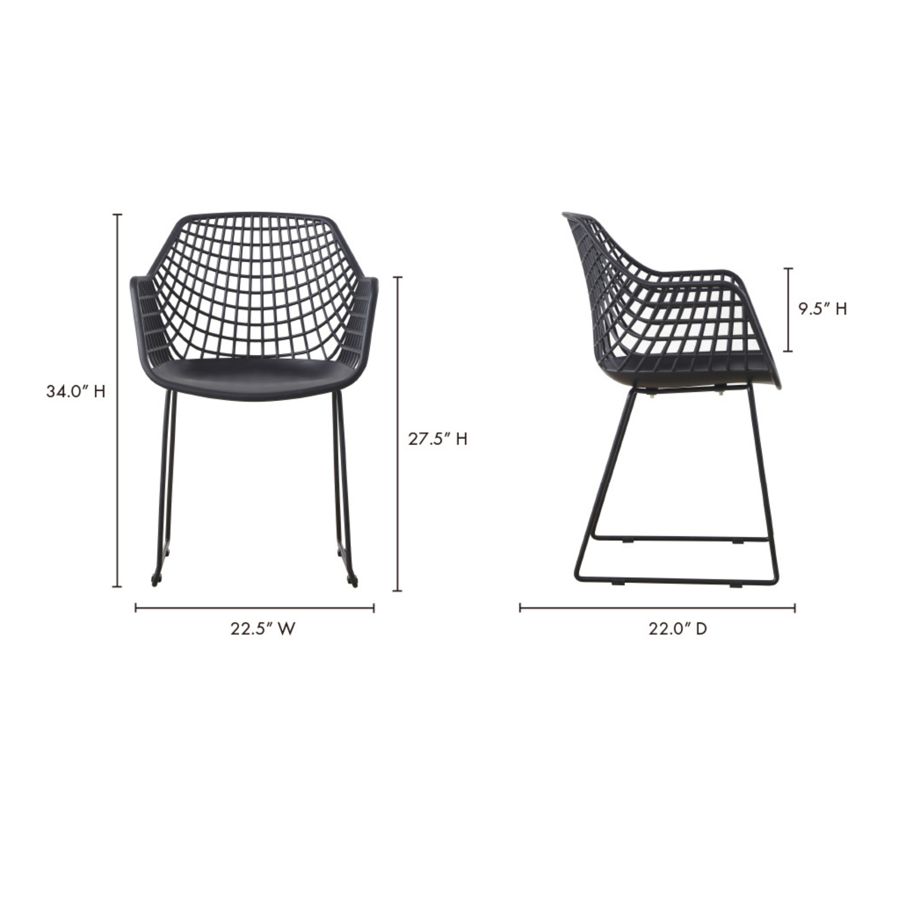 Kairos Chair - Black Set Of Two