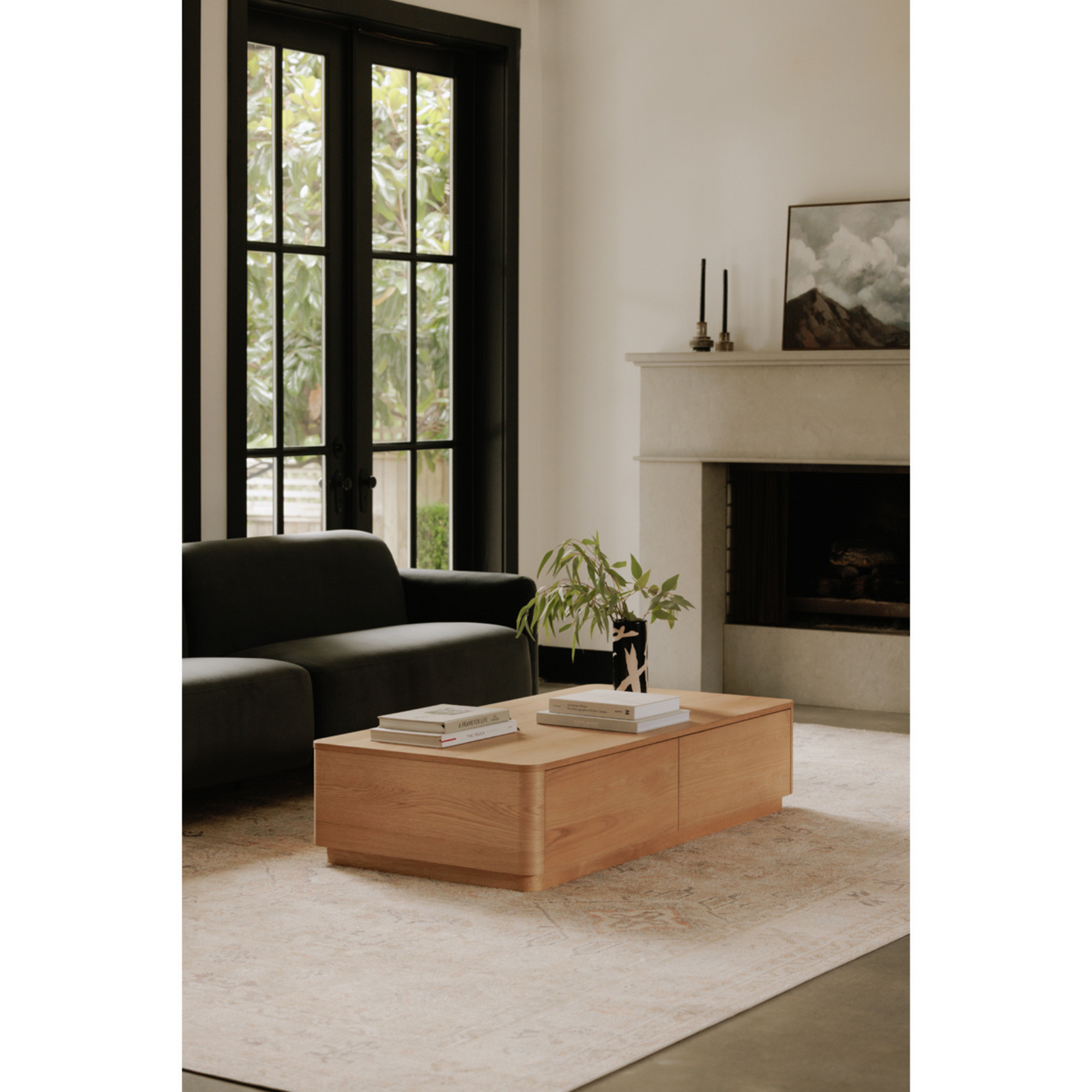 Crescent Coffee Table - Natural Oak