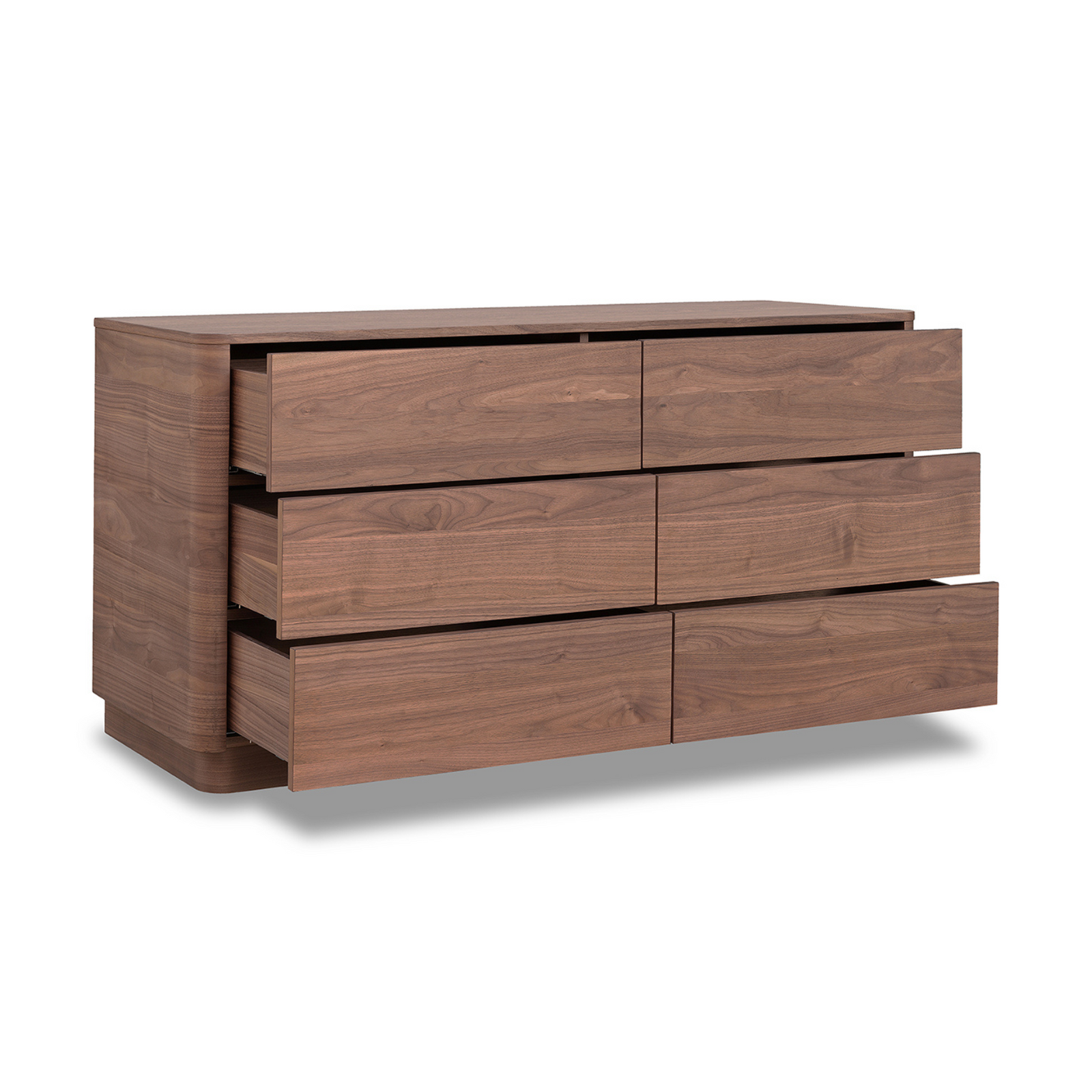 Crescent Dresser - Walnut Brown