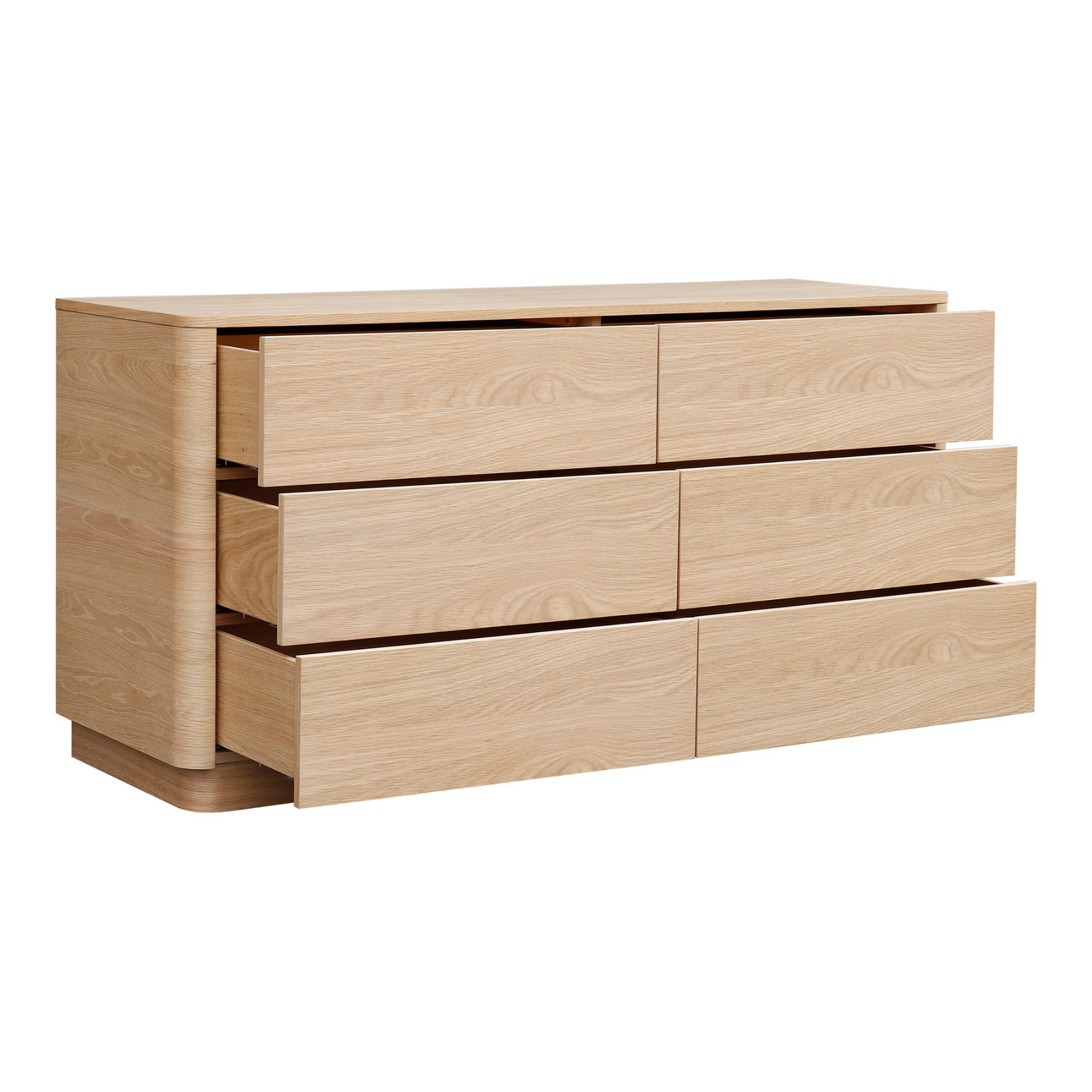 Crescent Dresser - Light Oak Brown