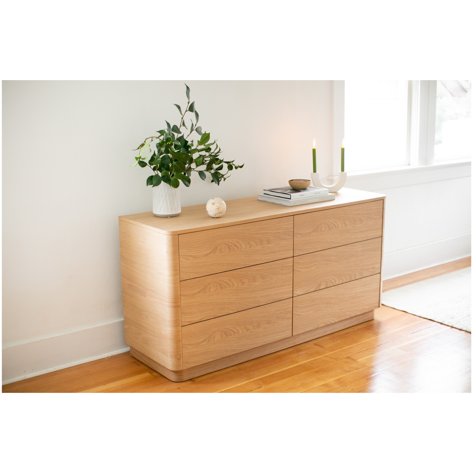 Crescent Dresser - Light Oak Brown