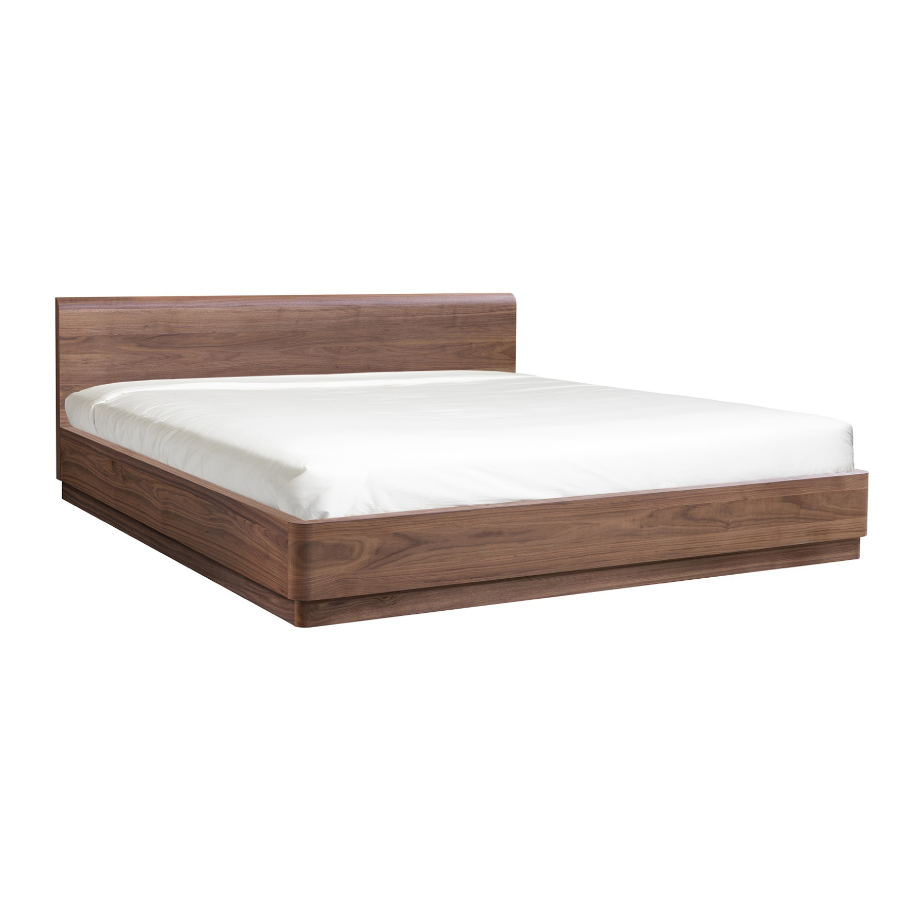 Crescent Bed - Walnut Brown