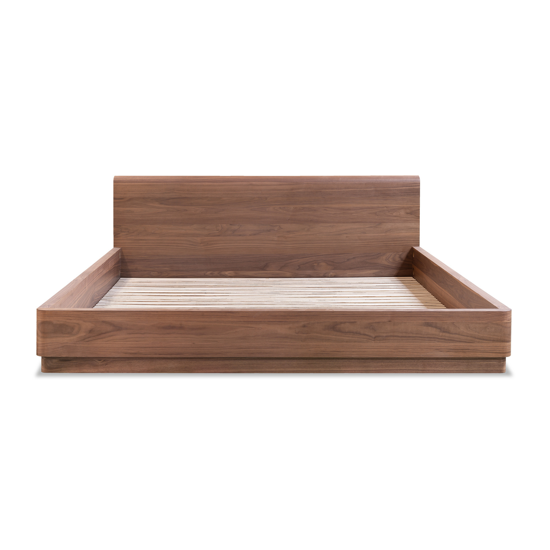 Crescent Bed - Walnut Brown