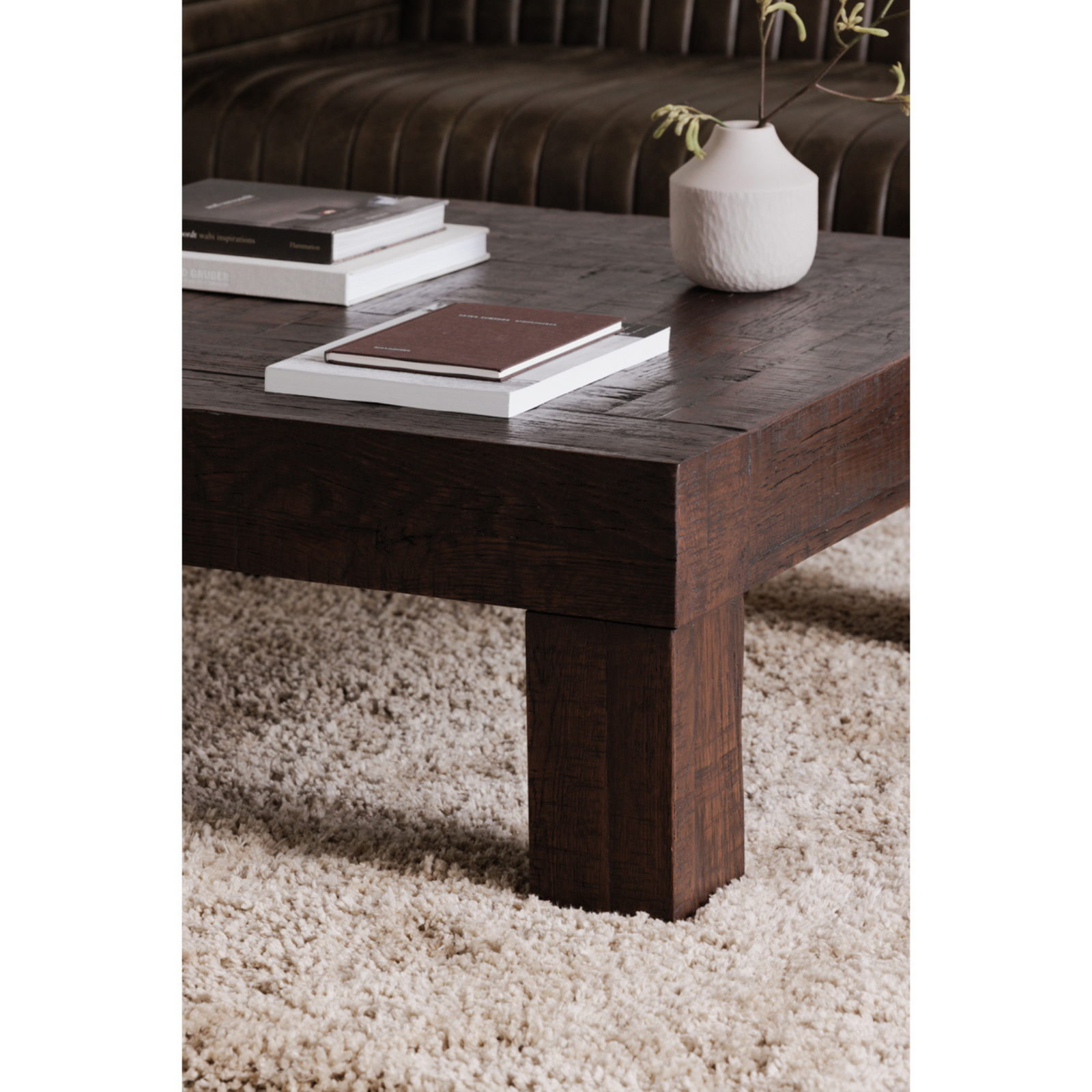 Aldric Coffee Table - Rustic Brown