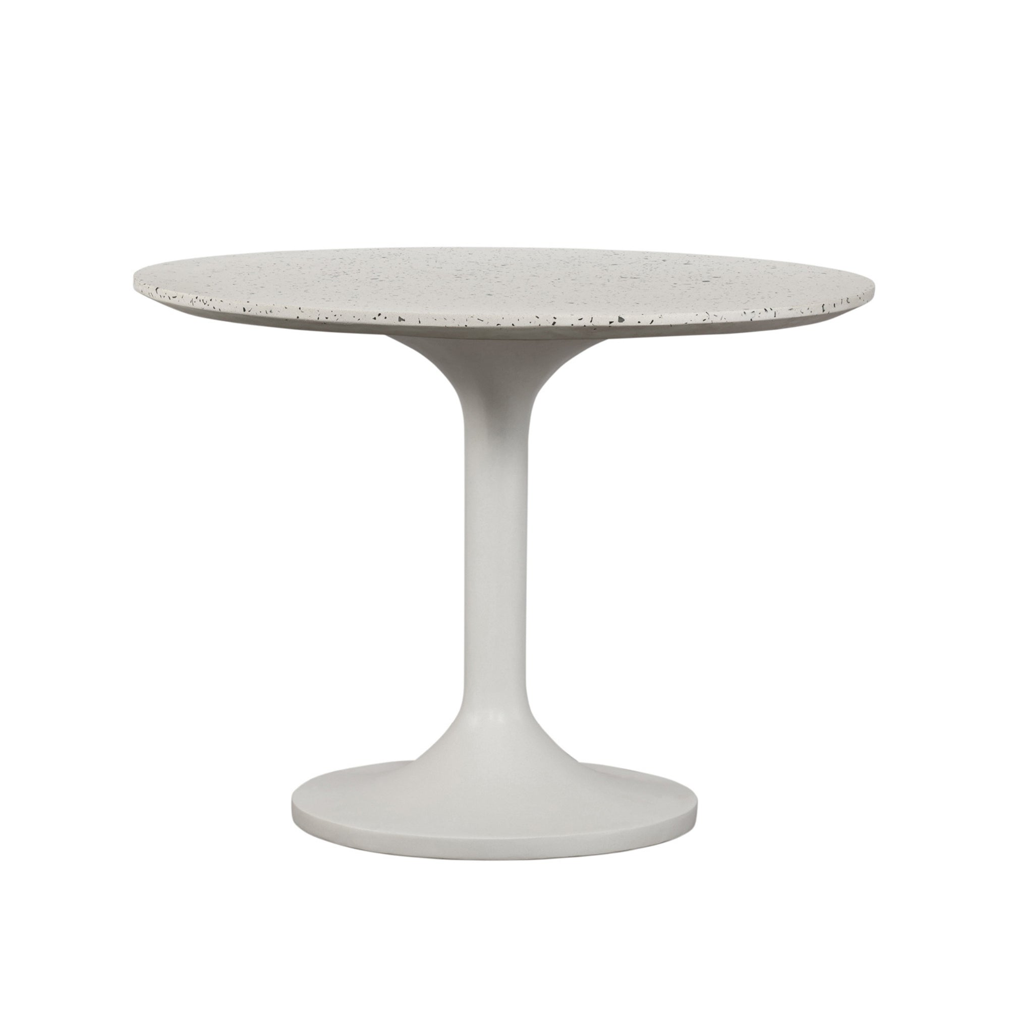 Aria Outdoor Café Table White Terrazzo