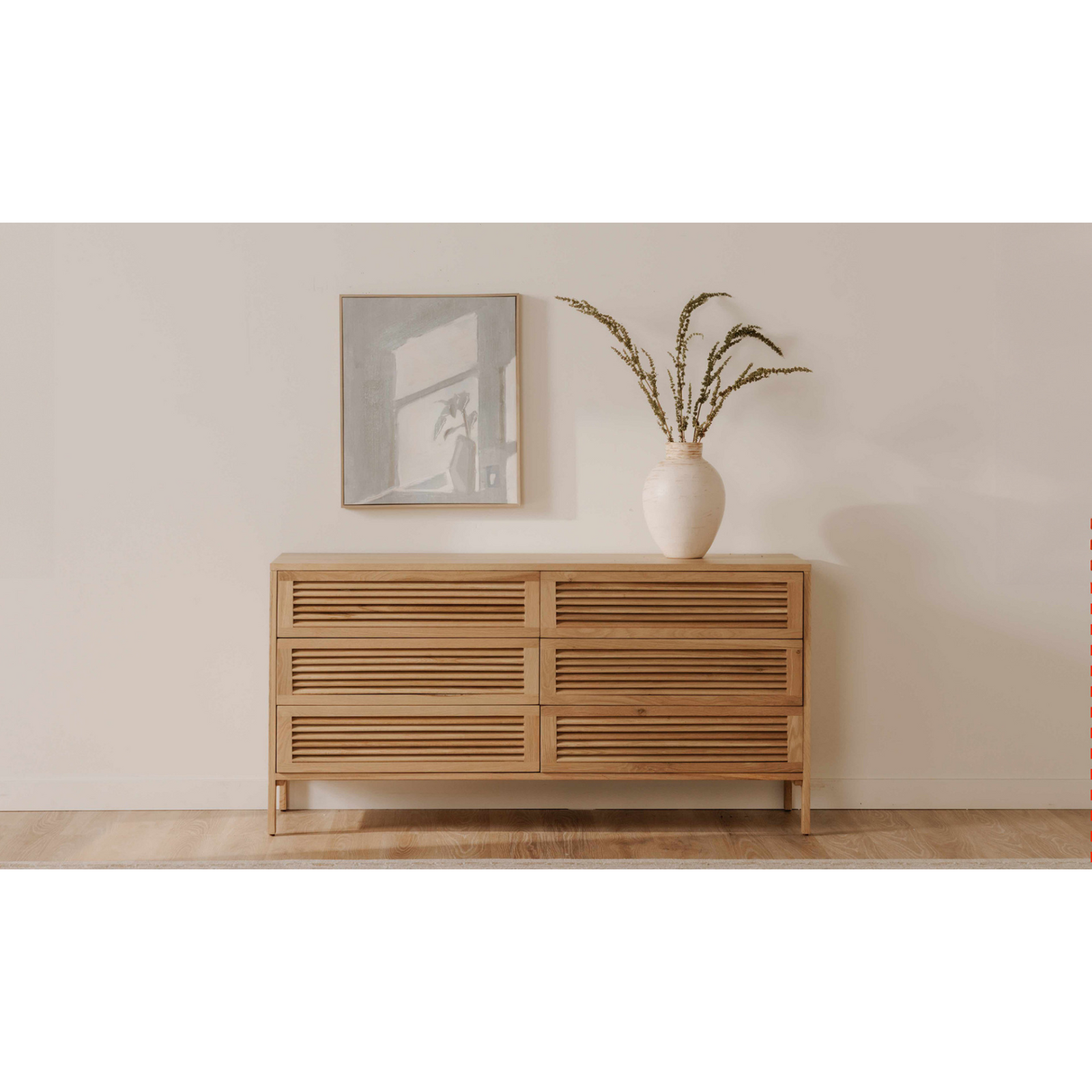 Arla 6 Drawer Dresser Natural